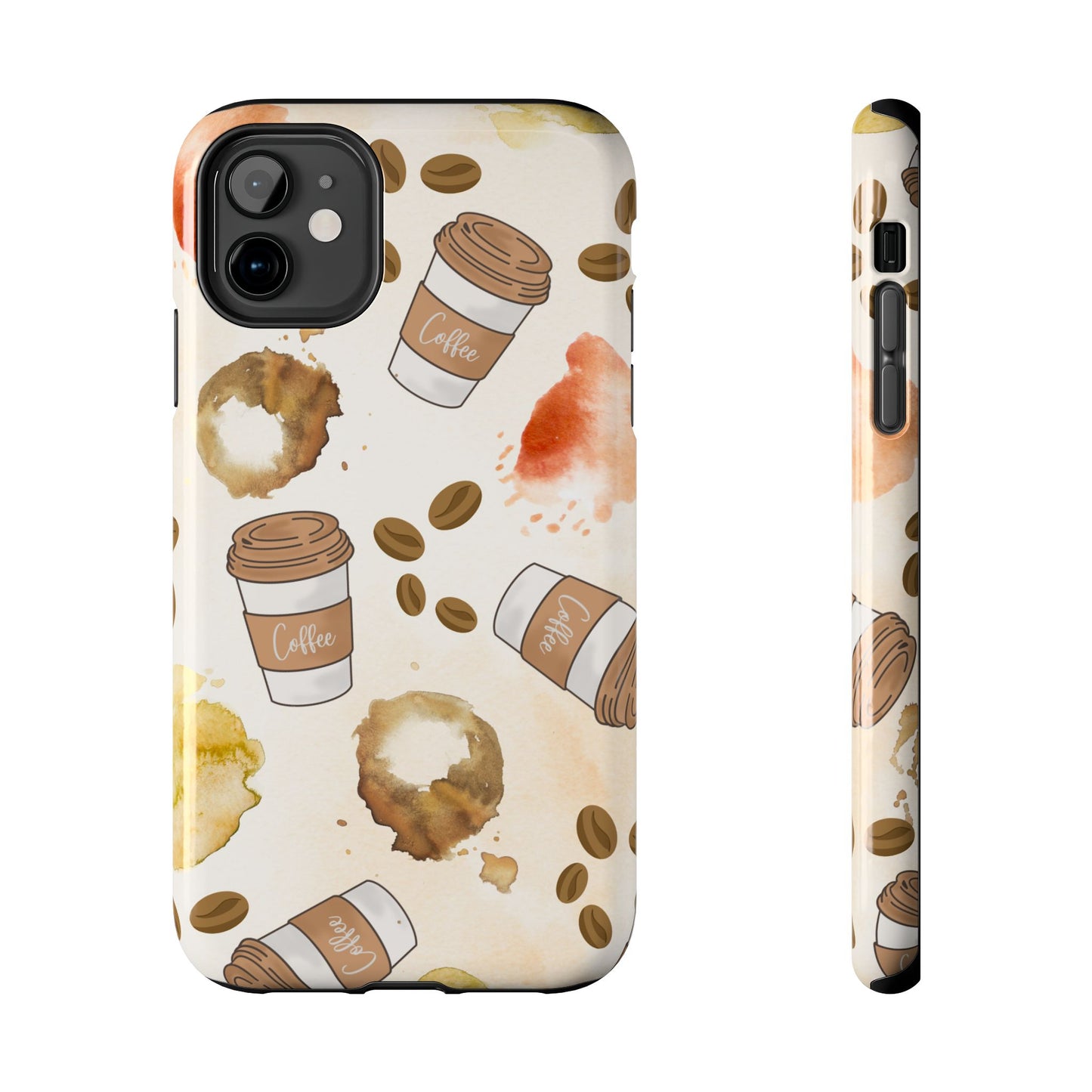 Cute, Trendy, Coffee Lover, Barista Tough Phone Cases for Iphone