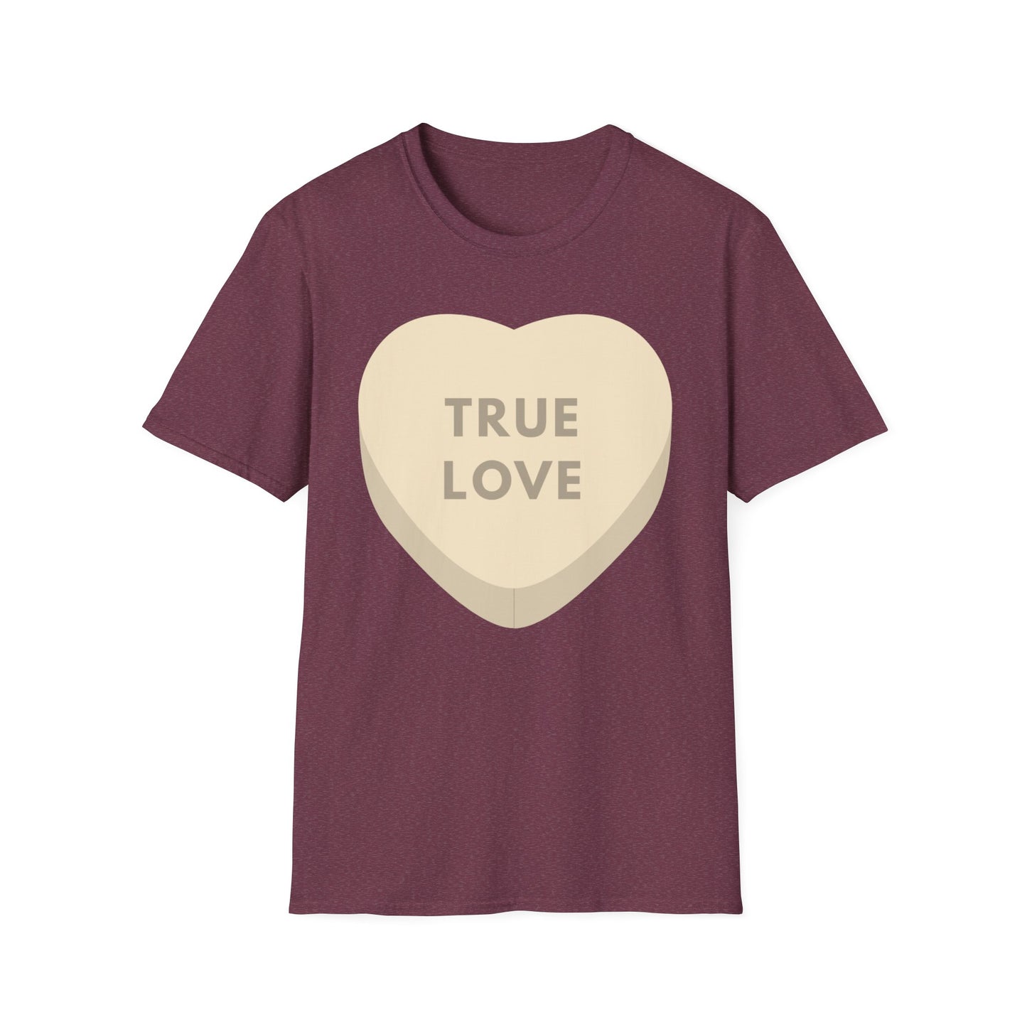 Couples Heart Graphic Unisex Softstyle T-Shirt - 'True Love' Design