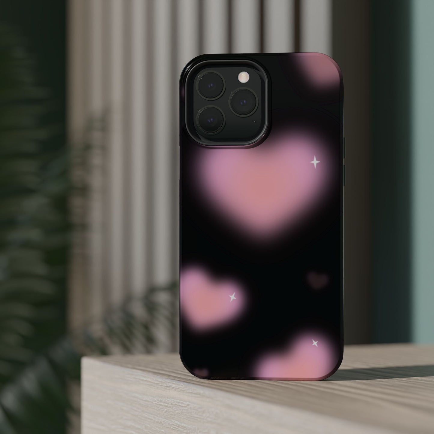 Romantic Pink Heart Pattern MAGNETIC Phone Case