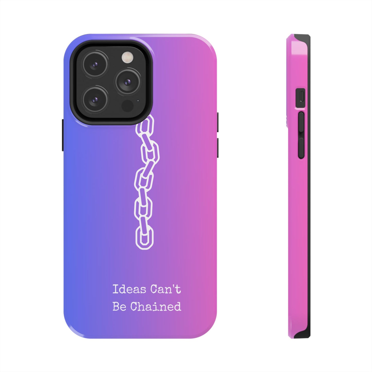 Inspirational, Motivational - Ideas Can't Be Chained Phone Cases