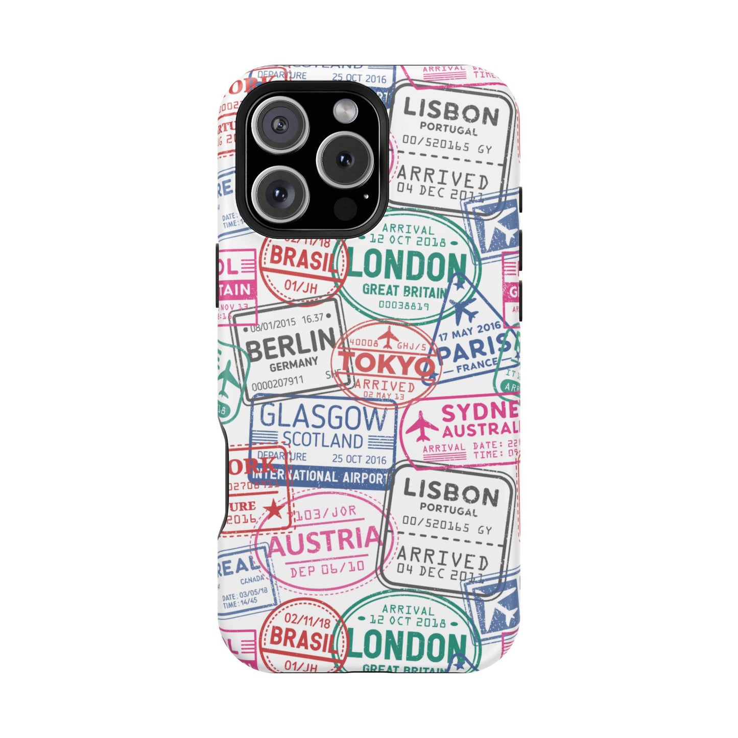 Travel-Inspired, Passport, Travelers, Adventure Stamp, Unique MAGNETIC Phone Case