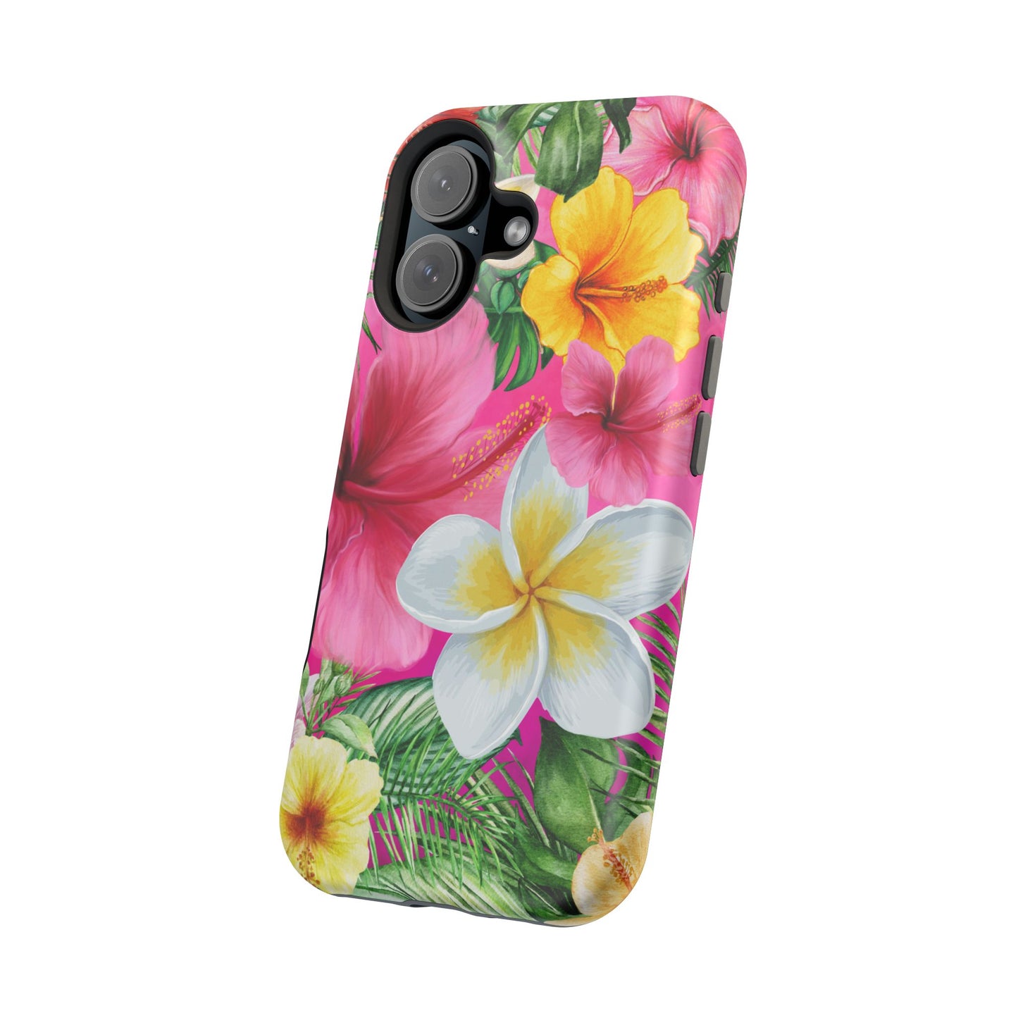 Tropical Floral MAGNETIC Phone Case - Tough, Durable, Chic Protection, Summer Vibes, Gift for Her