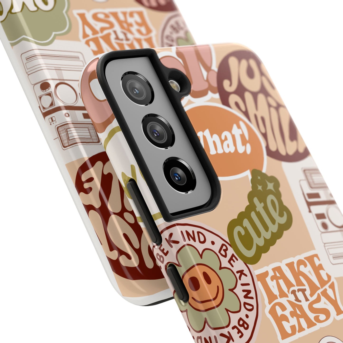 Vibrant, Positive Affirmation Sticker Phone Cases, Cute for Teens, Fun Ideas, Everyday Use
