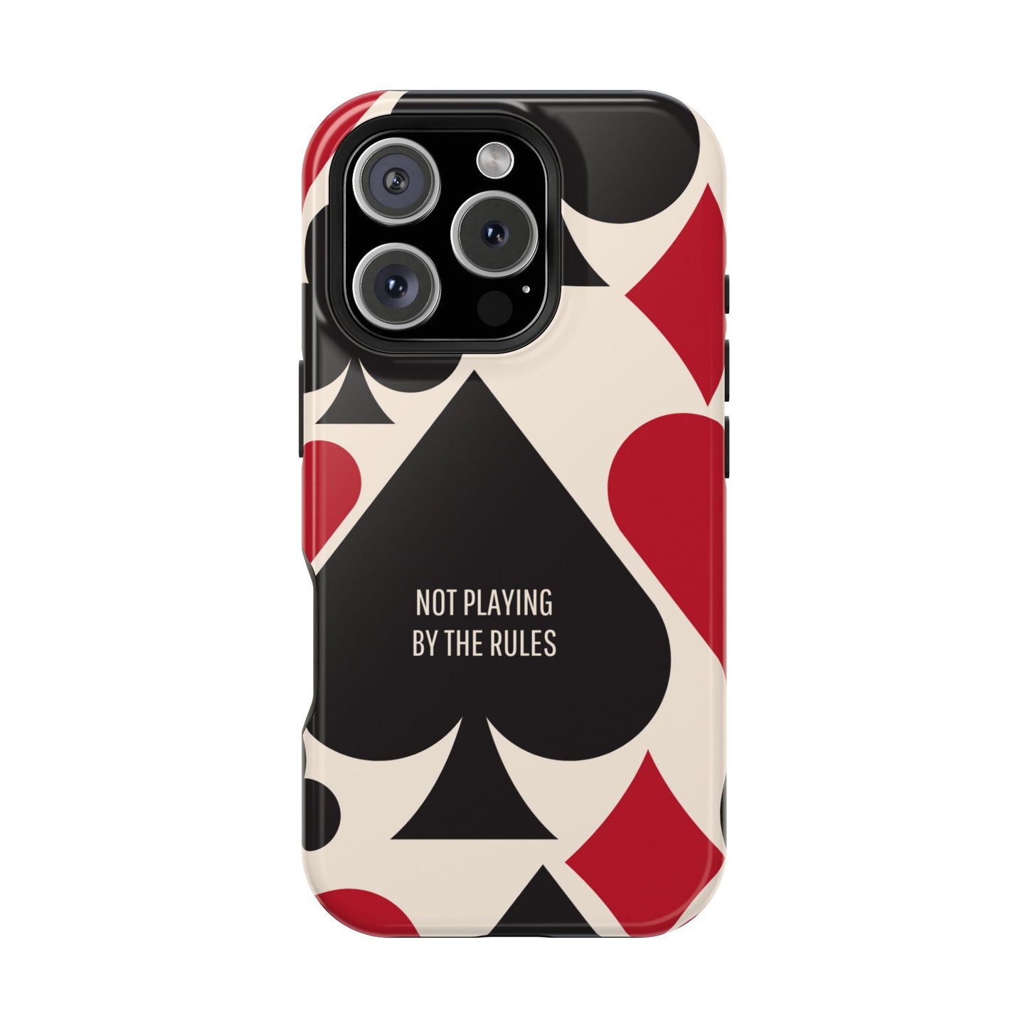 Bold Playing Card Tough Phone Case - Not Playing by the Rules for Iphone