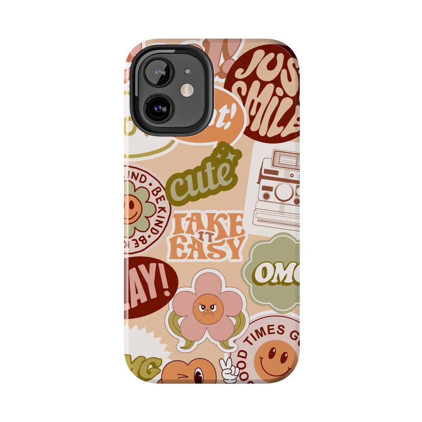 Vibrant, Positive Affirmation Sticker Phone Cases, Cute for Teens, Fun Ideas, Everyday Use