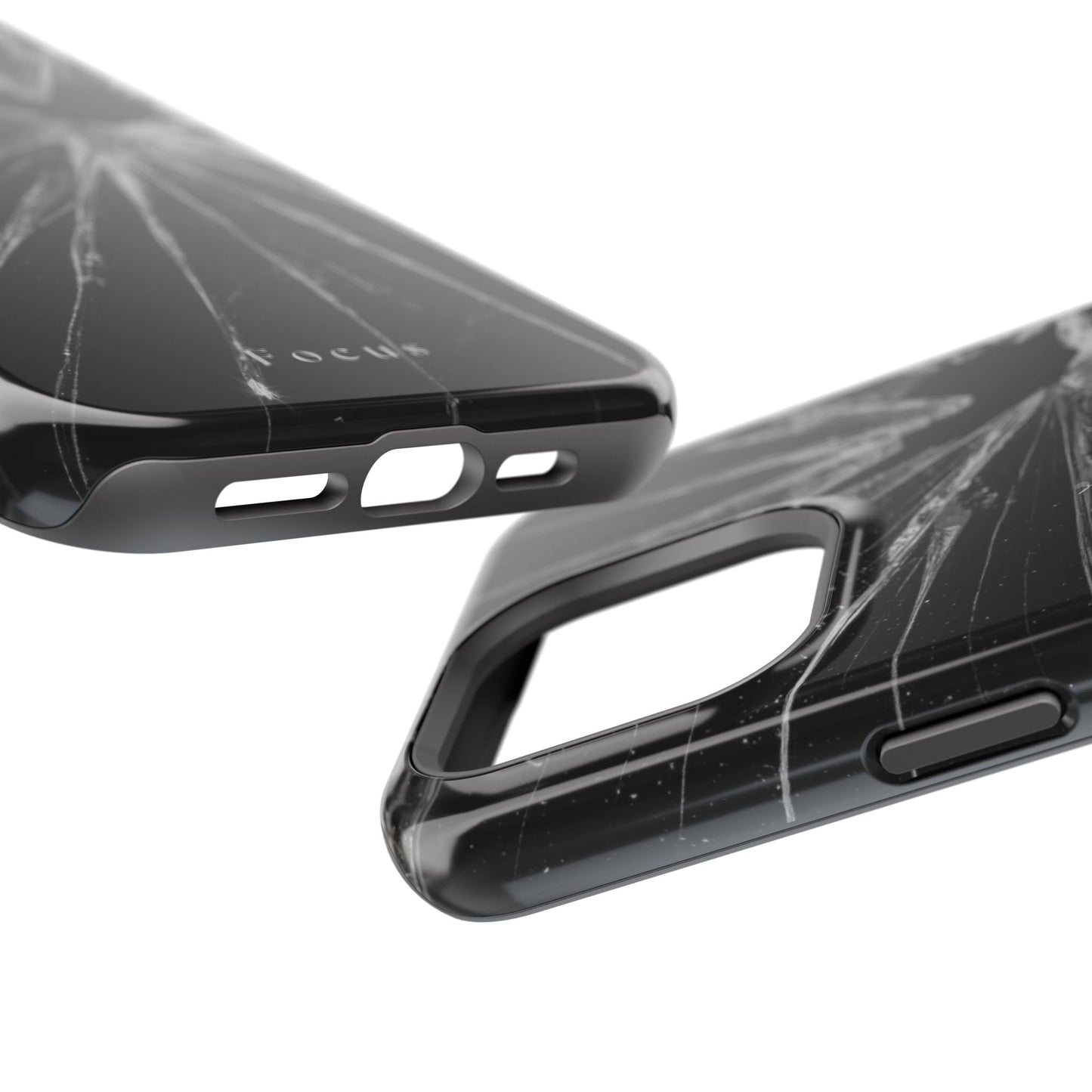 Durable Magnetic FOCUS Broken Glass Stylish Tough Case