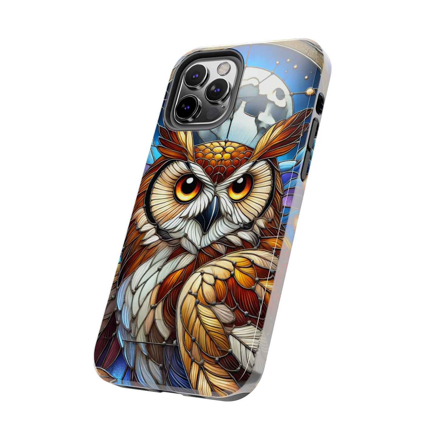 IPhone Case - Owl Stained Glass Design - Durable Protection