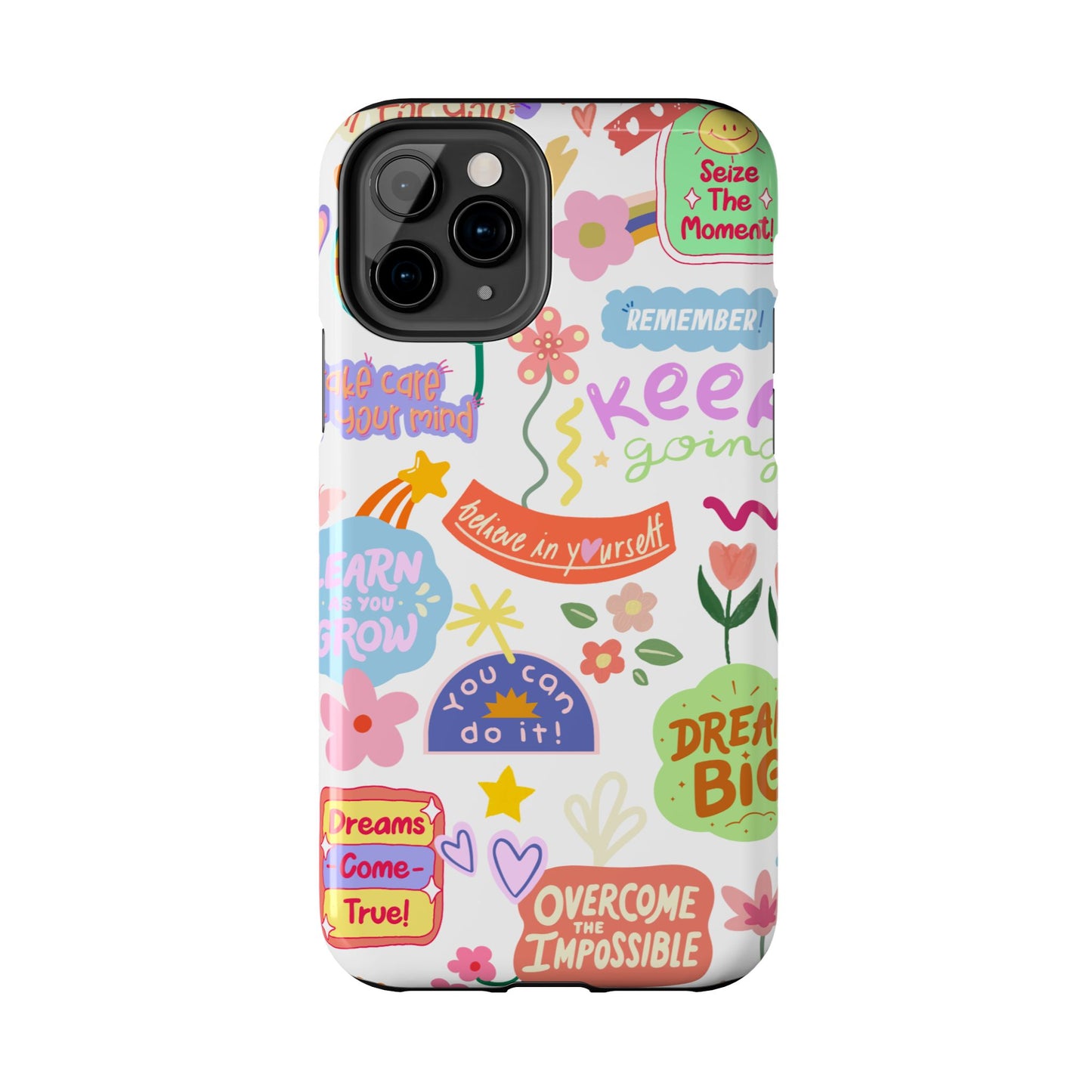 Inspirational, Motivational Phone Case, Cute Floral, Confidence Case, Gift for Her, Positive Vibes