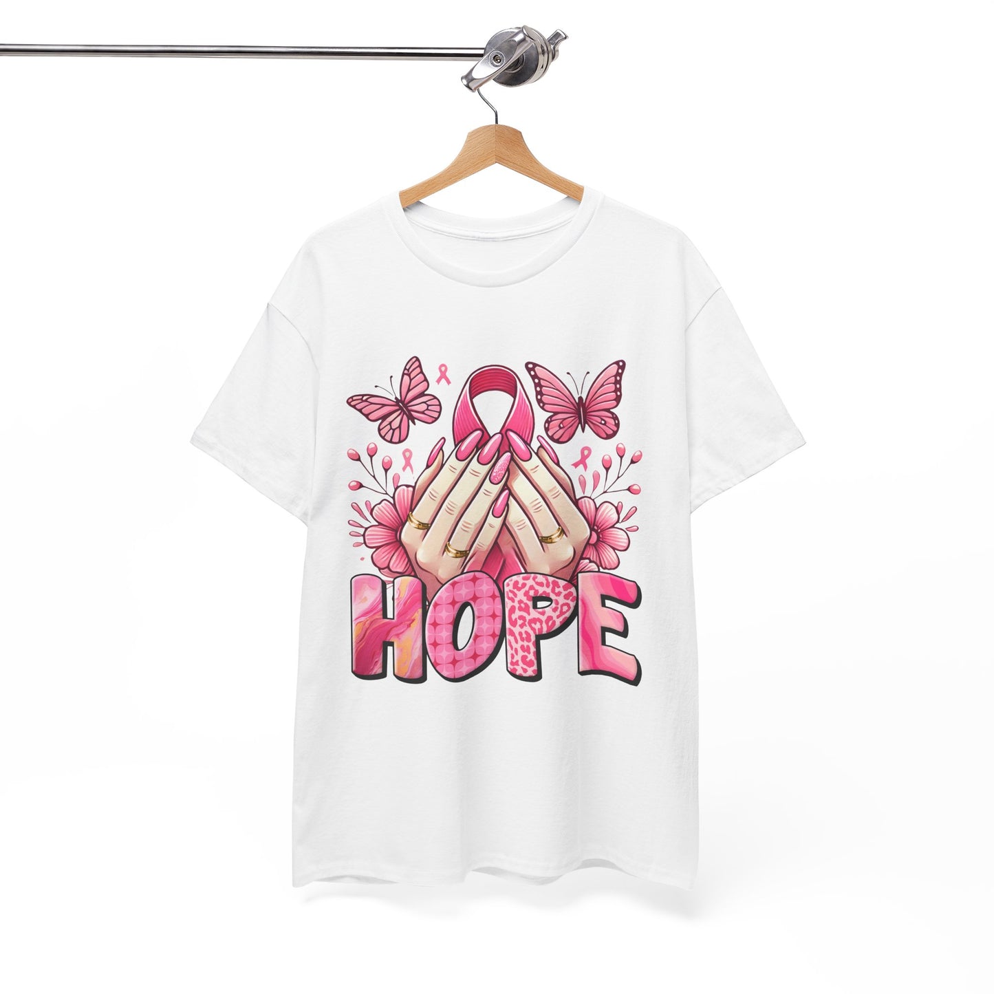 Hopeful Butterflies Unisex Heavy Cotton Tee