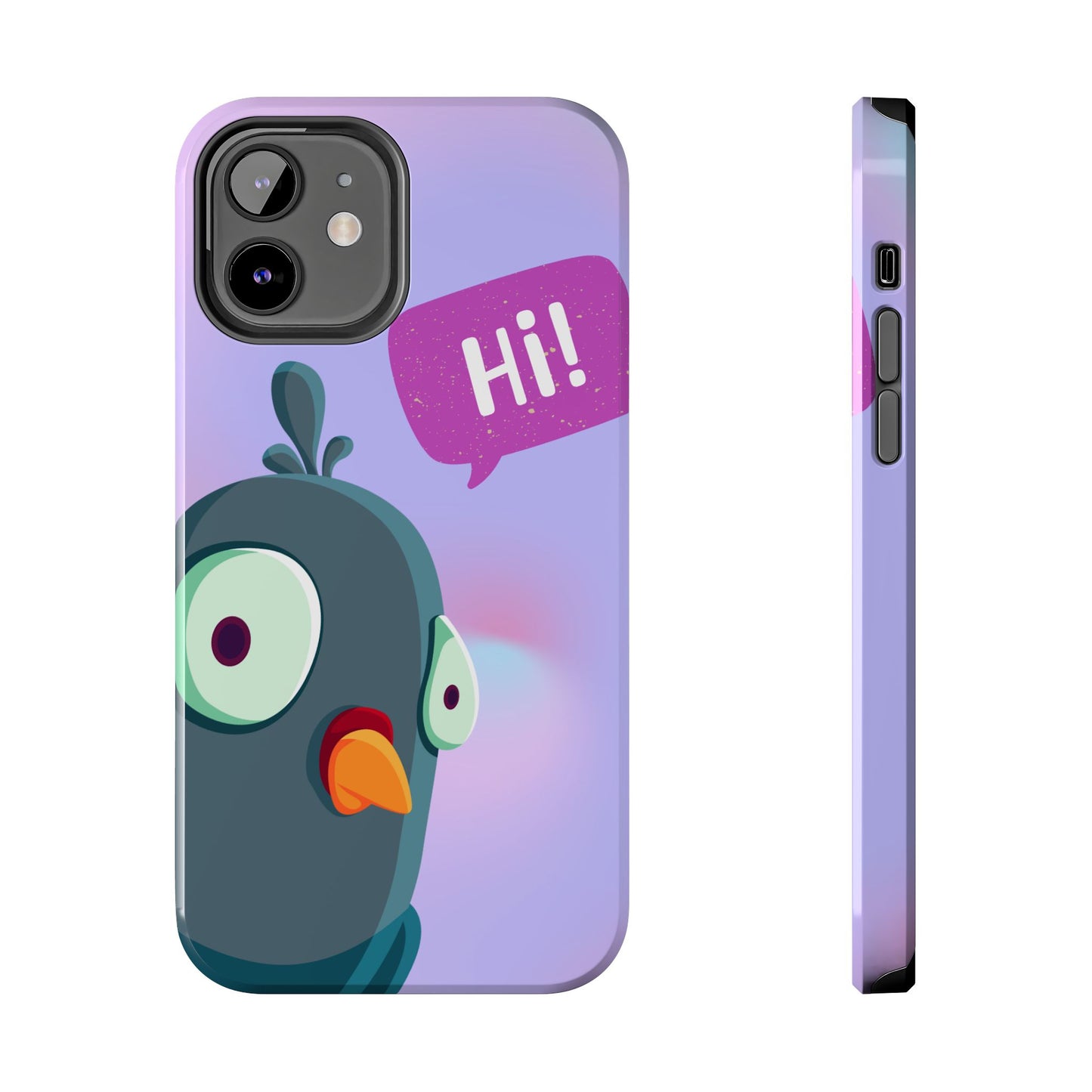 Colorful Cartoon Bird Tough Phone Case - Say Hi!