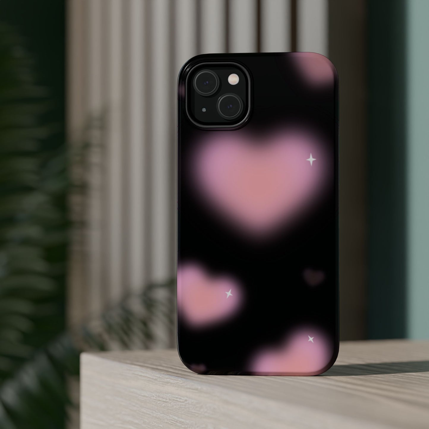 Romantic Pink Heart Pattern MAGNETIC Phone Case