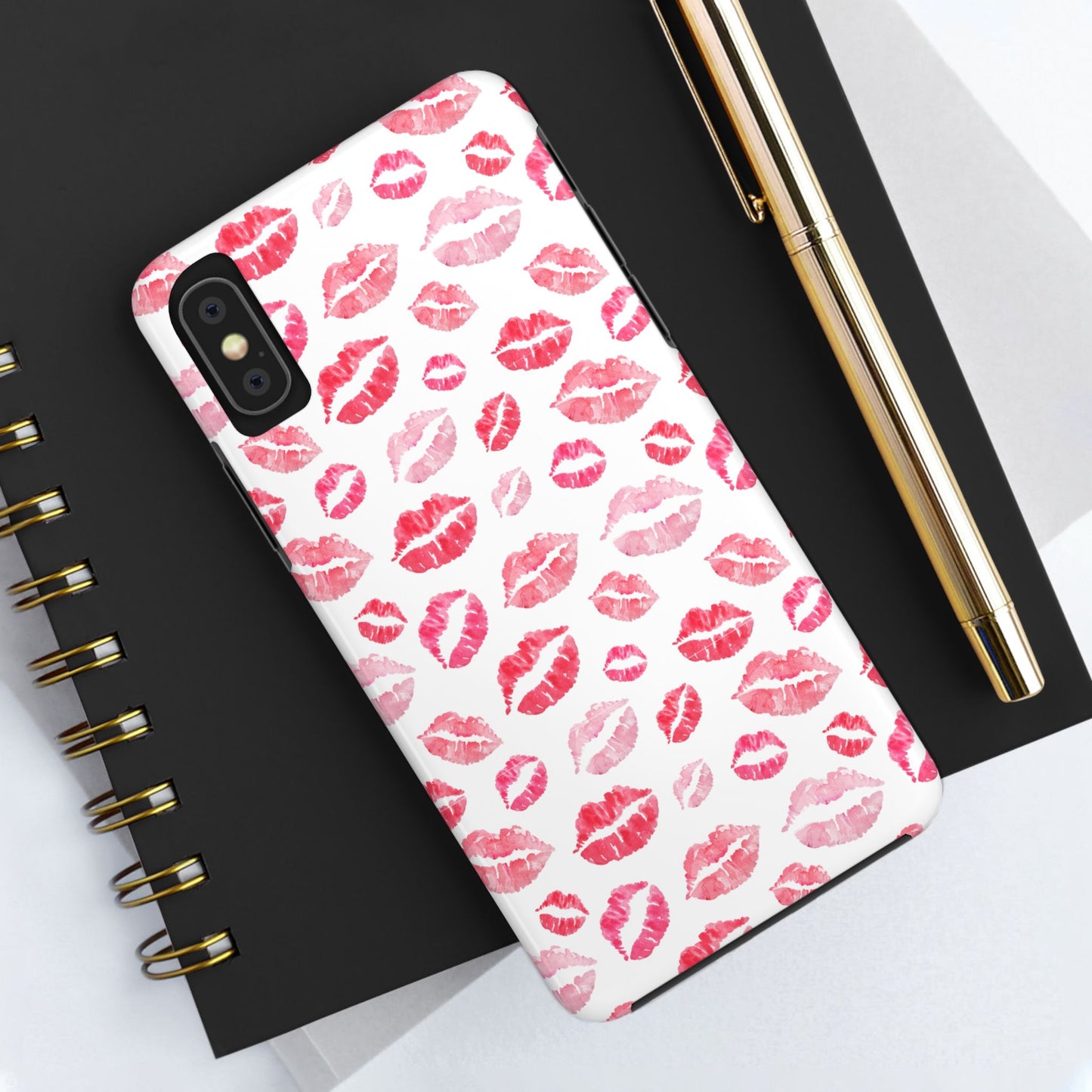 Kiss Pattern Tough Phone Cases, Cute, Unique for Iphone