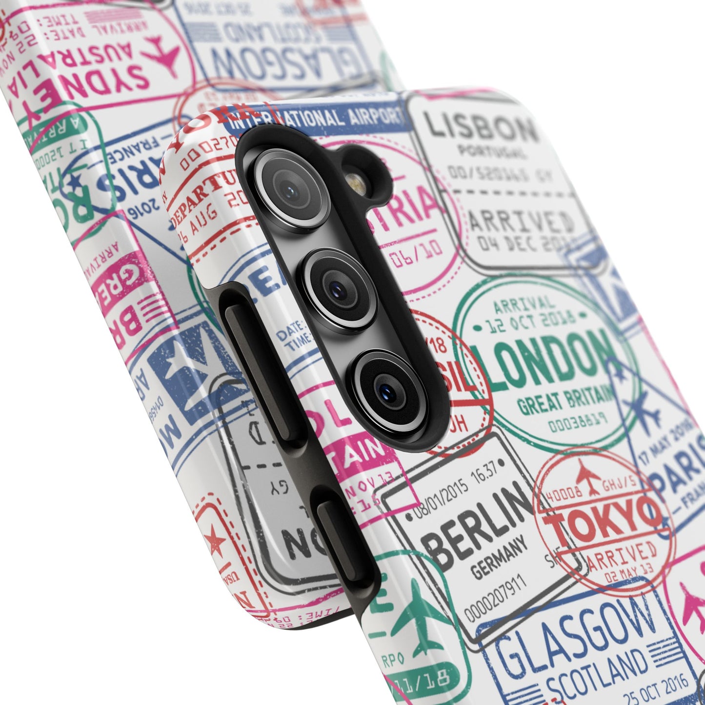 Travel-Inspired, Passport, Travelers, Adventure Stamp, Unique Phone Case