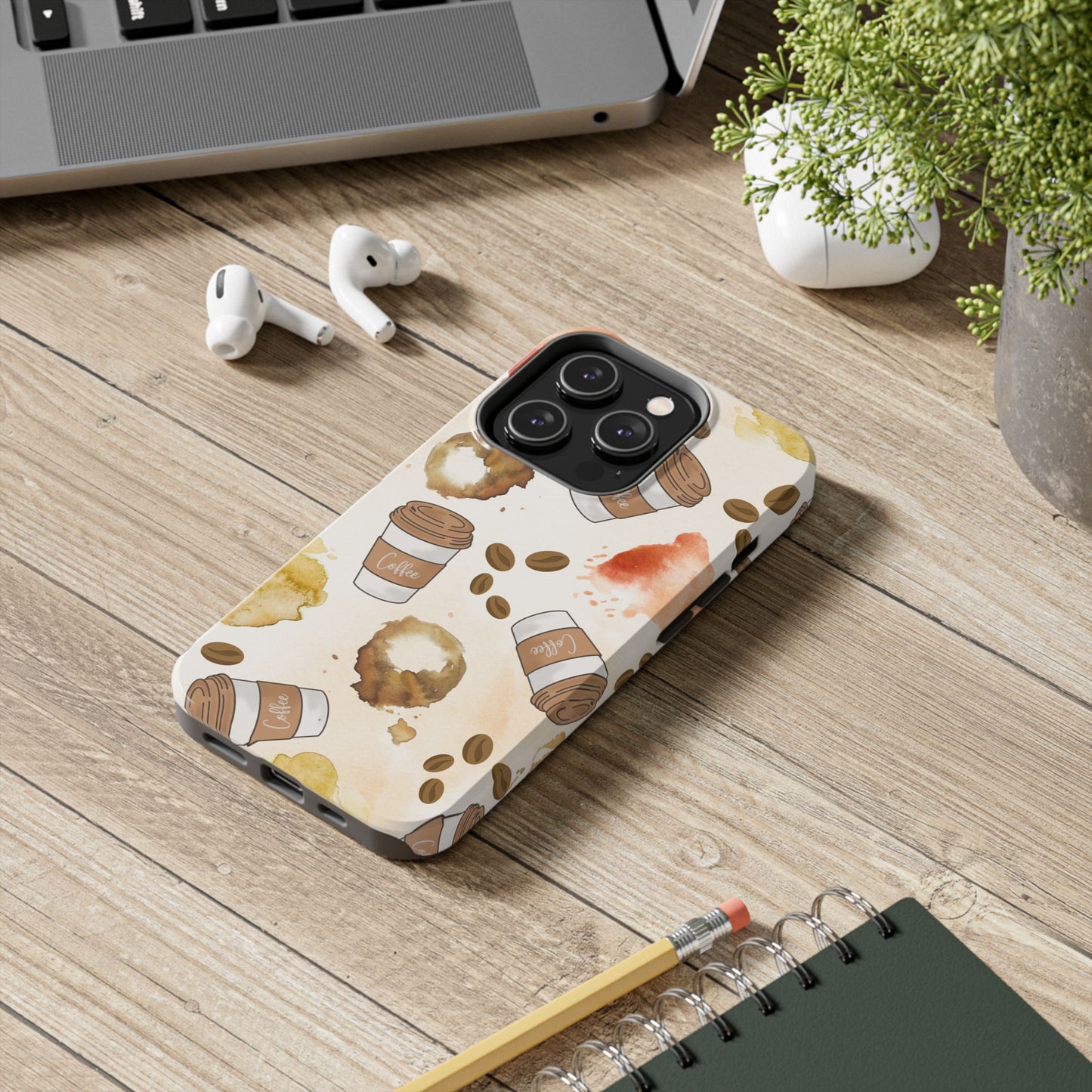Cute, Trendy, Coffee Lover, Barista Tough Phone Cases for Iphone