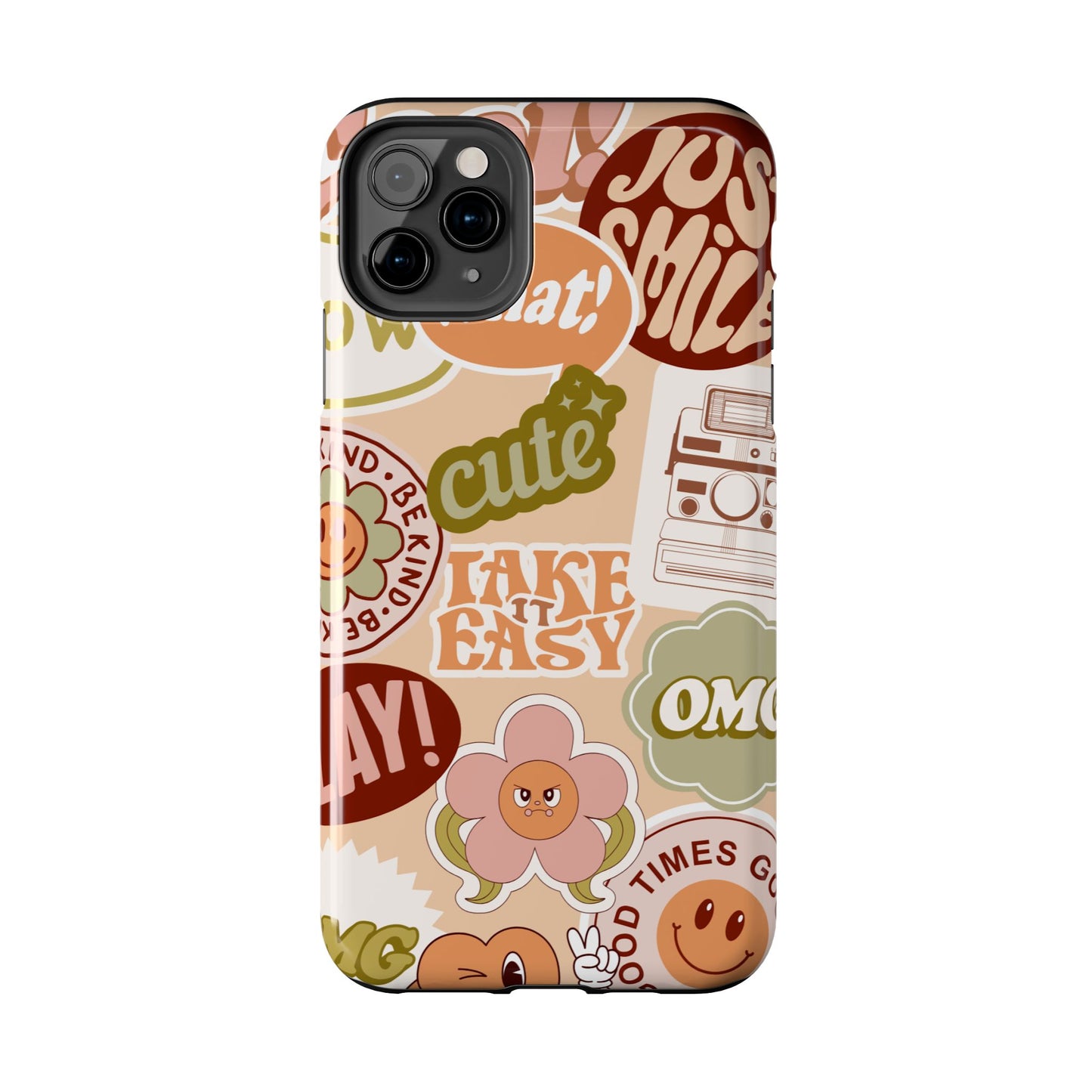 Vibrant, Positive Affirmation Sticker Phone Cases, Cute for Teens, Fun Ideas, Everyday Use