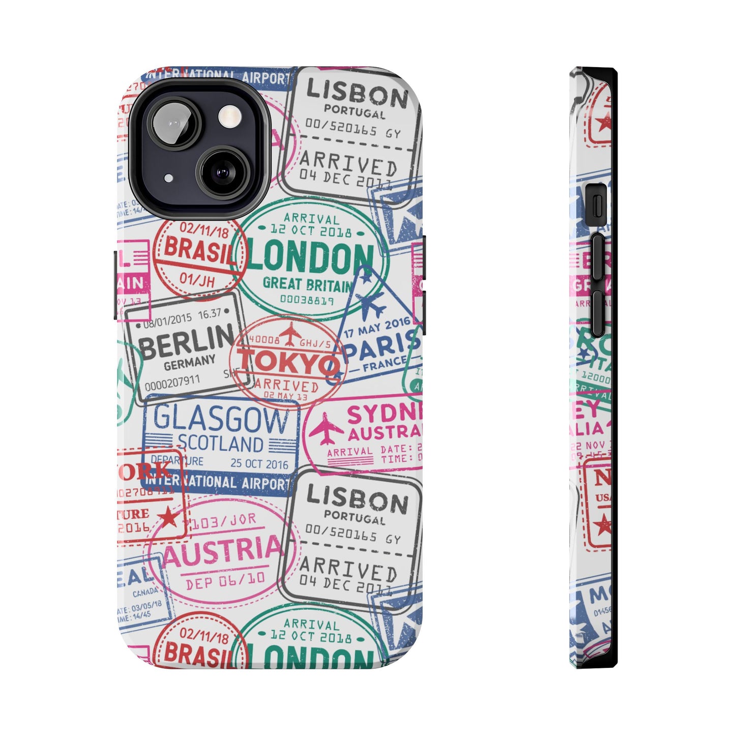 Travel-Inspired, Passport, Travelers, Adventure Stamp, Unique Phone Case
