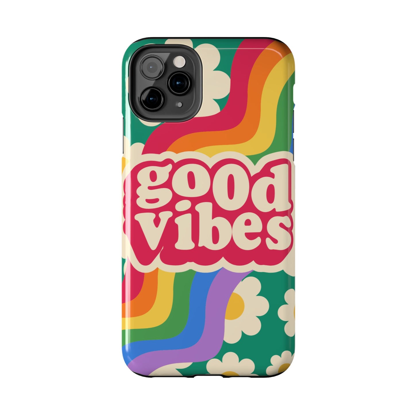 Good Vibes Tough Phone Cases, Colorful, Cheerful Phone Protection, Gifts for Friends