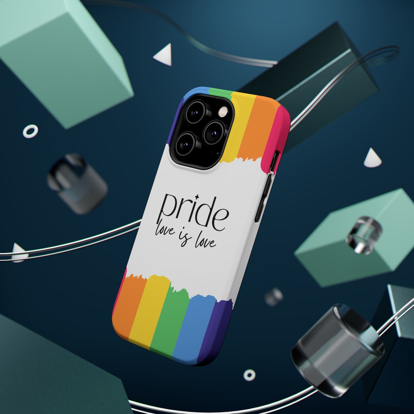 Pride - Love is Love, LGBTQ+, Rainbow Tough Phone Case