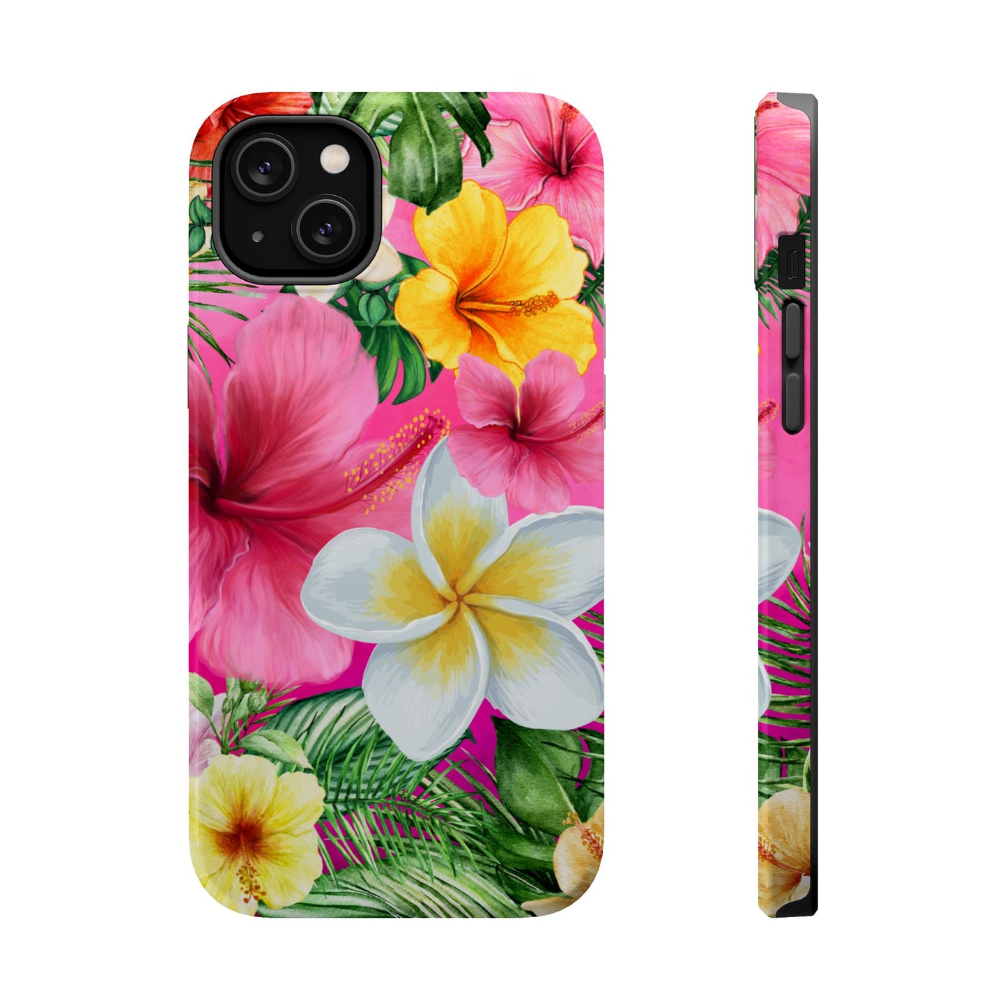 Tropical Floral MAGNETIC Phone Case - Tough, Durable, Chic Protection, Summer Vibes, Gift for Her