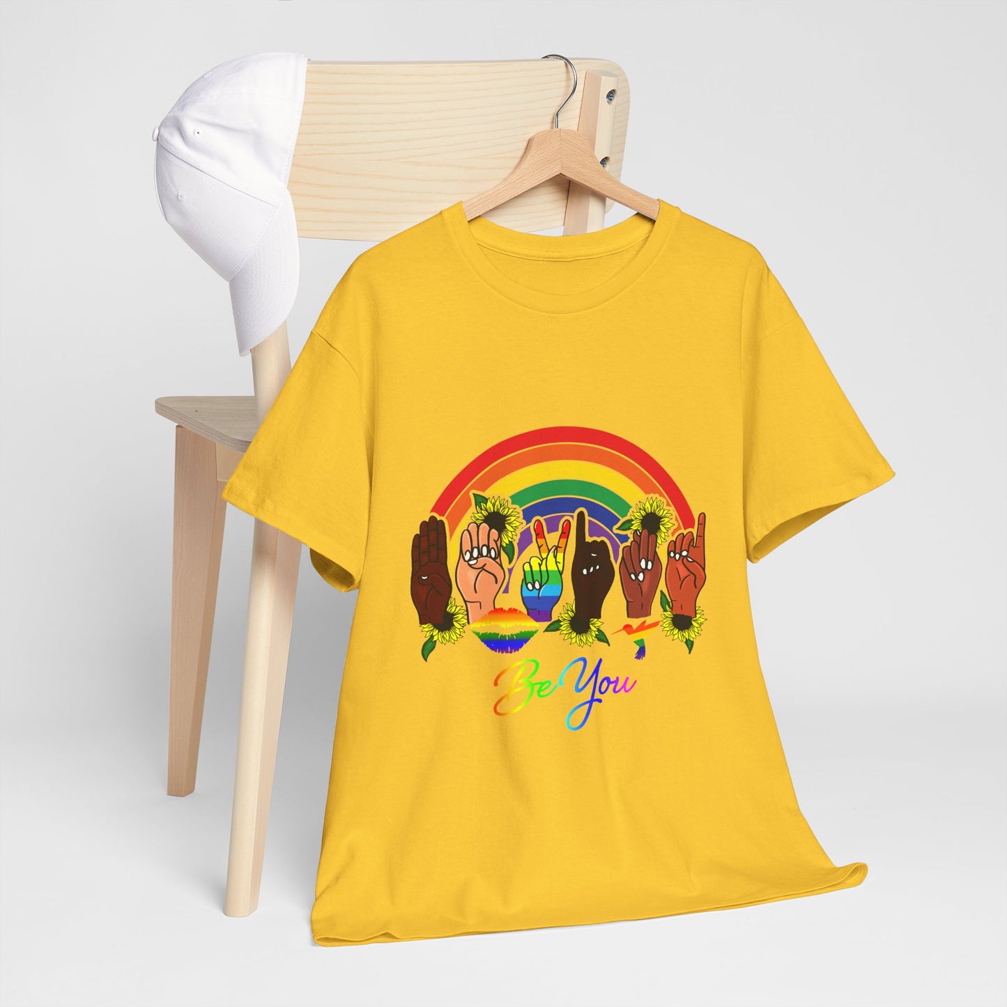 Be You Rainbow Hands Unisex Cotton Tee