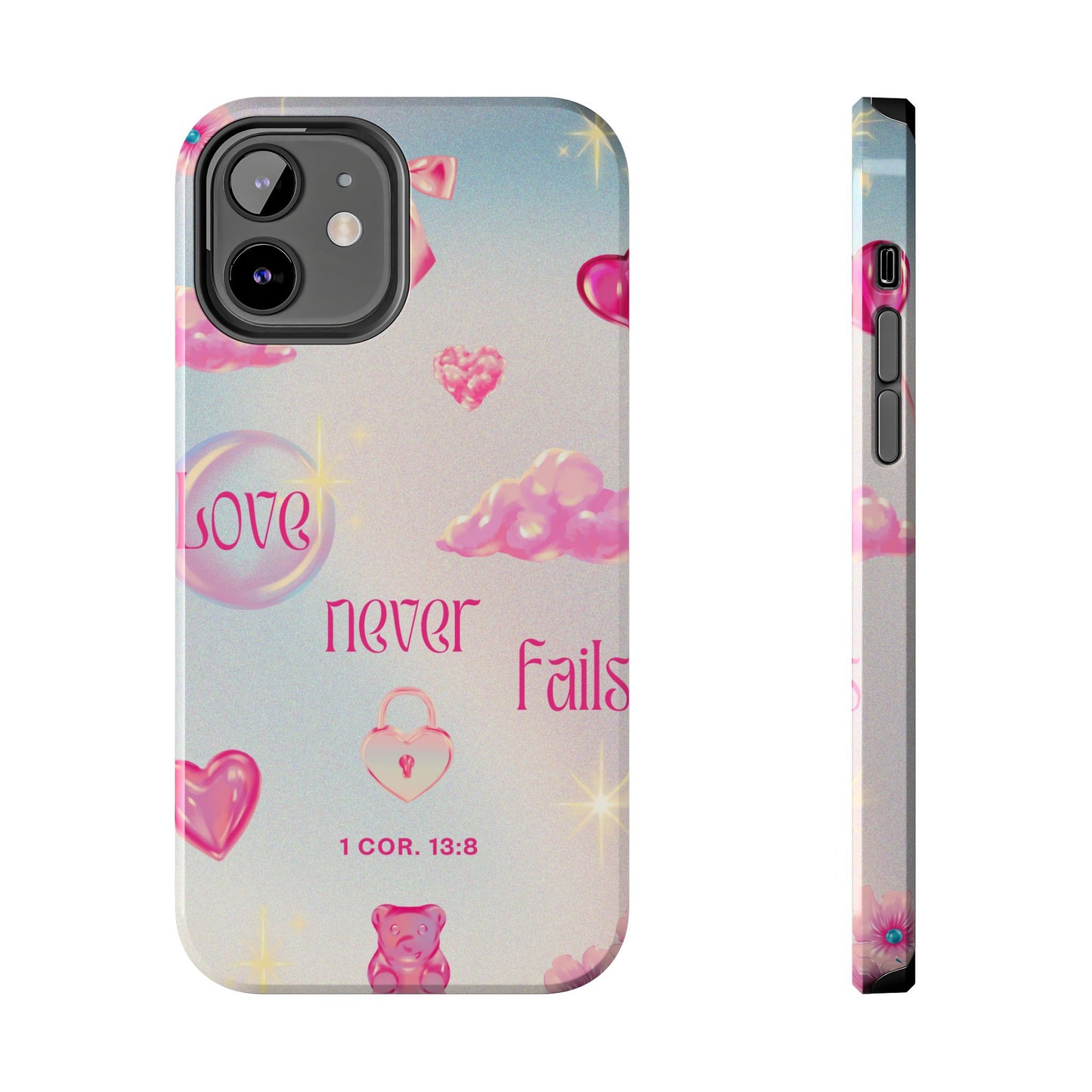 Love Never Fails Bible Verse Tough Phone Case