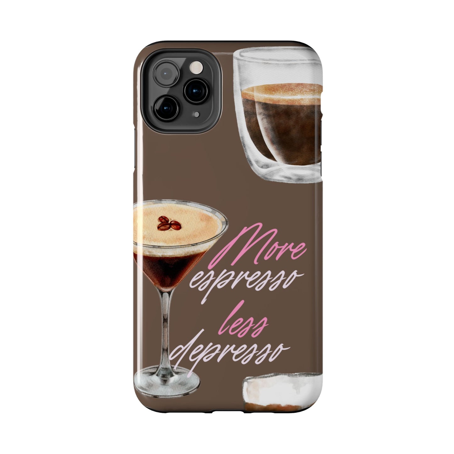 Stylish Coffee Phone Case, Espresso Lovers Gift, Cute Tough Case, Coffee Aesthetic, Phone Accessory for Baristas