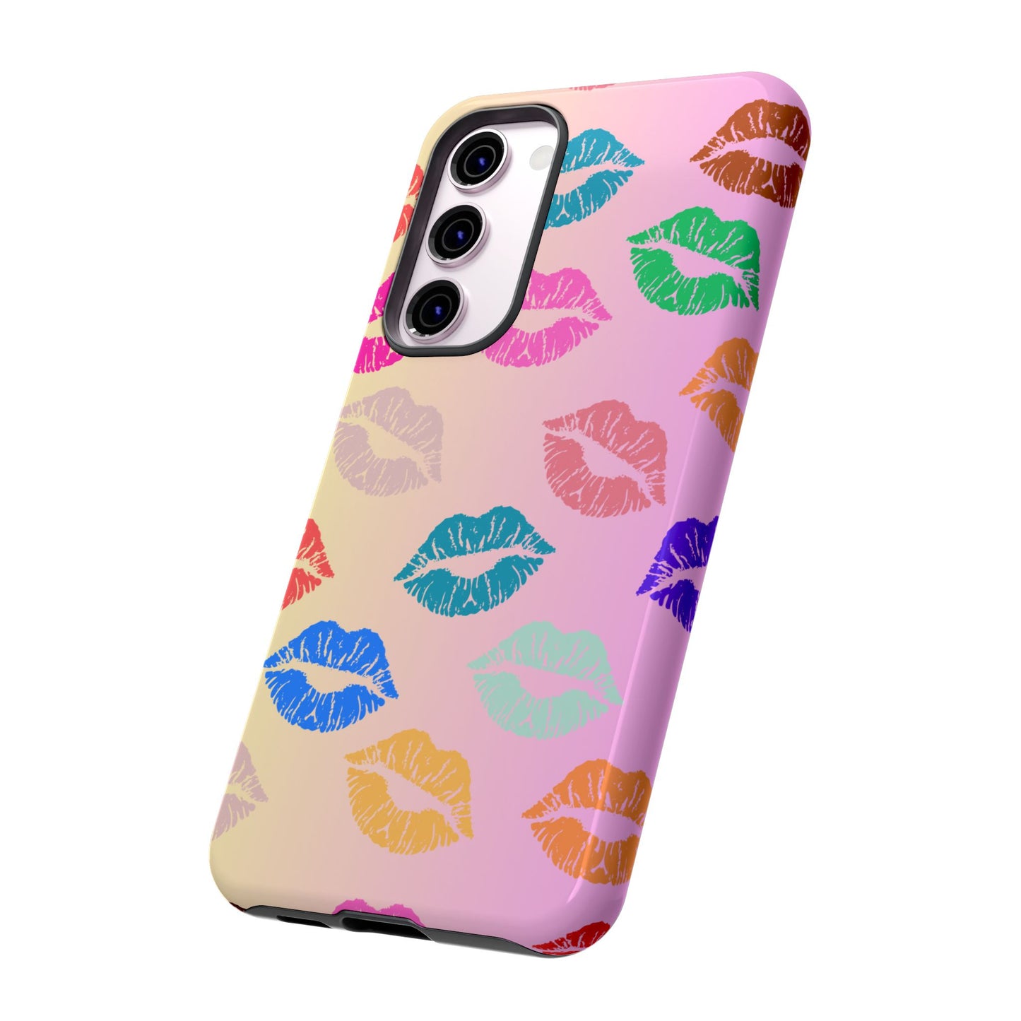 Kiss Print Tough Phone Cases Cute, Durable for Samsung