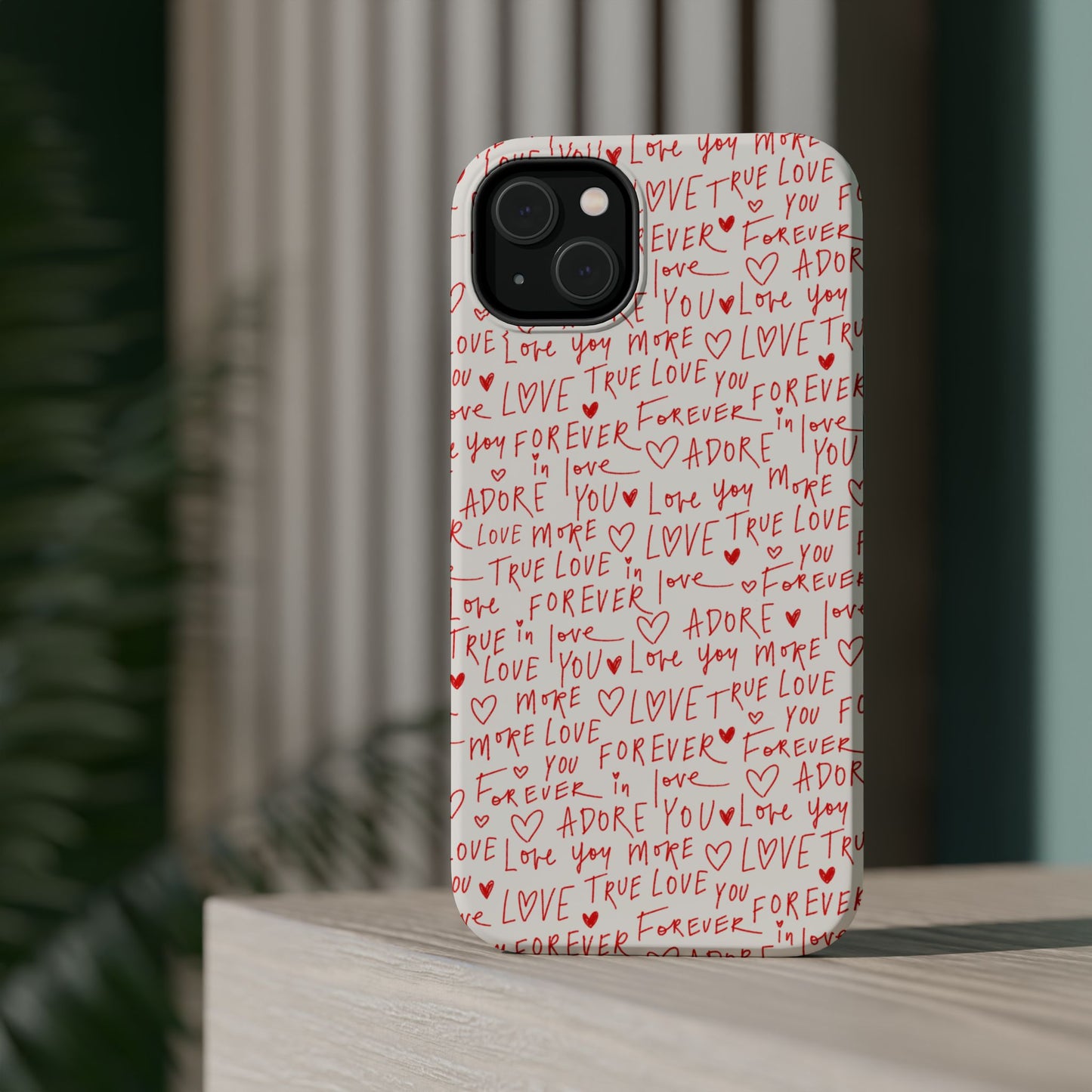 Love Hearts MAGNETIC Tough Case for iPhone, Cute Heart Design, Adore You Case, True Love Protection
