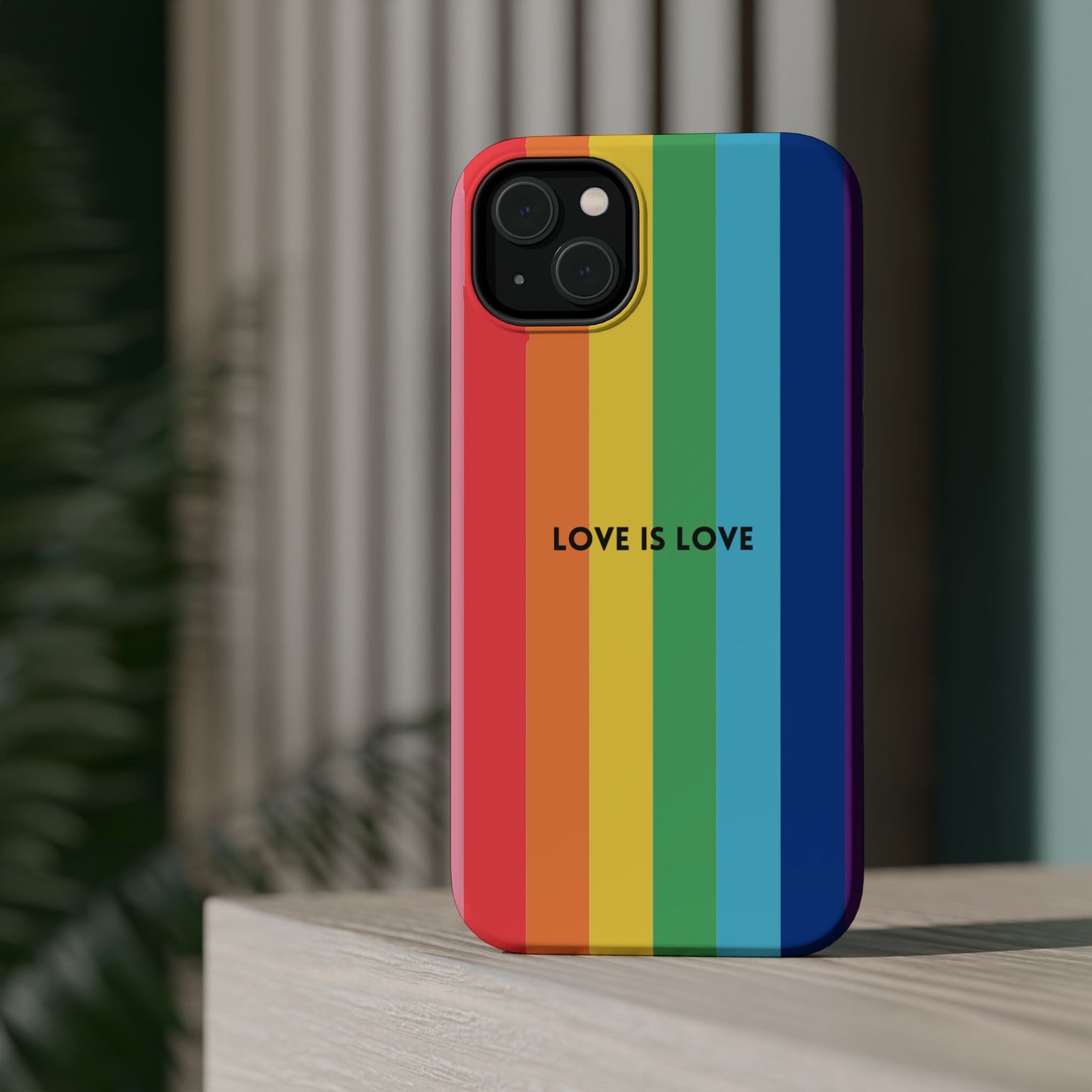 lOVE IS LOVE- Rainbow, LGBTQ+ Pride MAGNETIC Phone Case