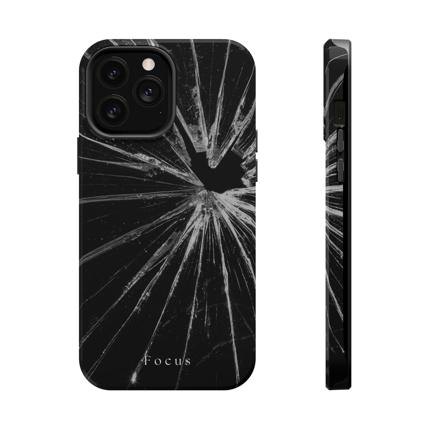 Durable Magnetic FOCUS Broken Glass Stylish Tough Case