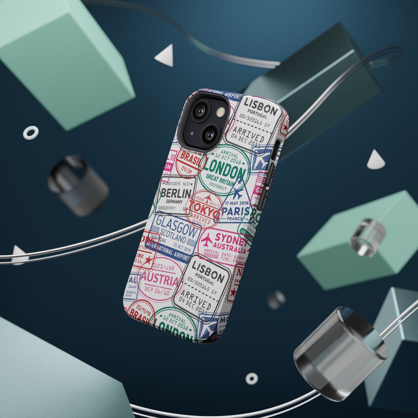 Travel-Inspired, Passport, Travelers, Adventure Stamp, Unique MAGNETIC Phone Case