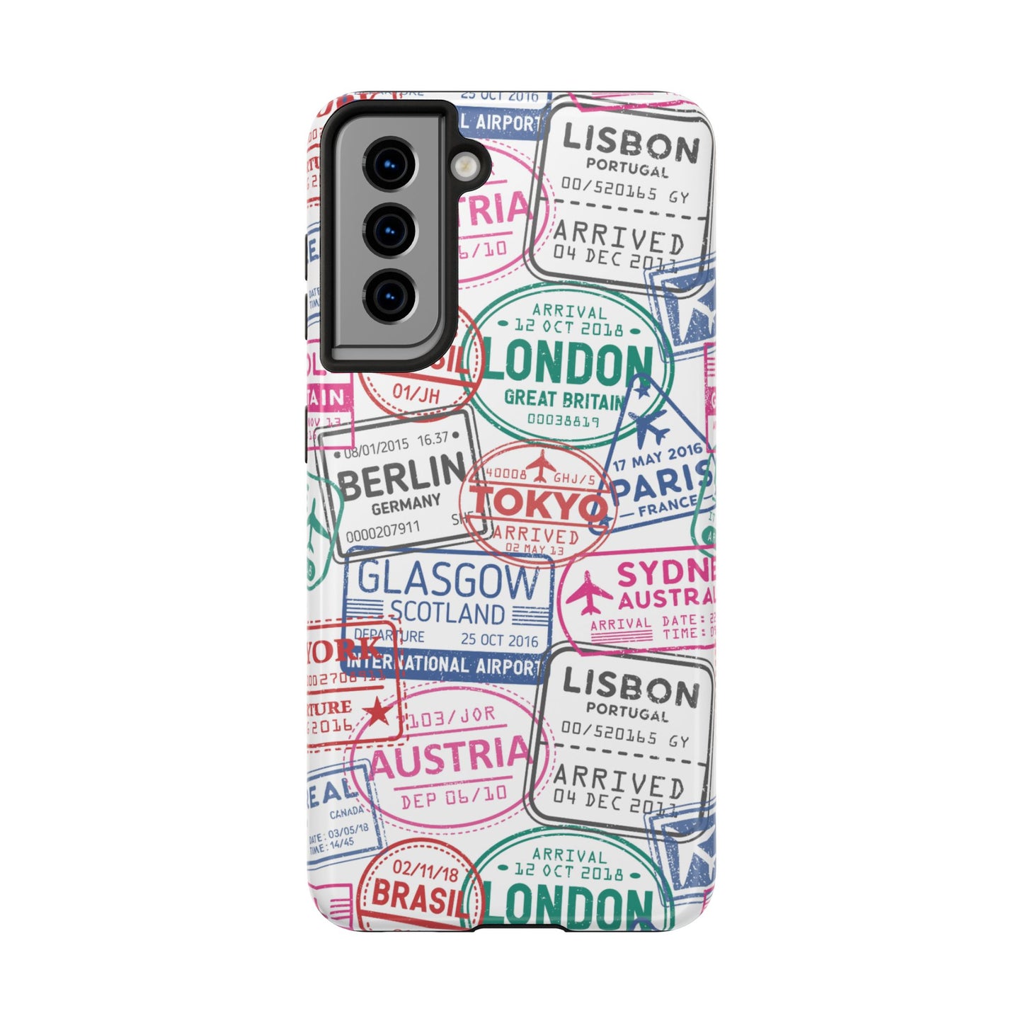 Travel-Inspired, Passport, Travelers, Adventure Stamp, Unique Phone Case