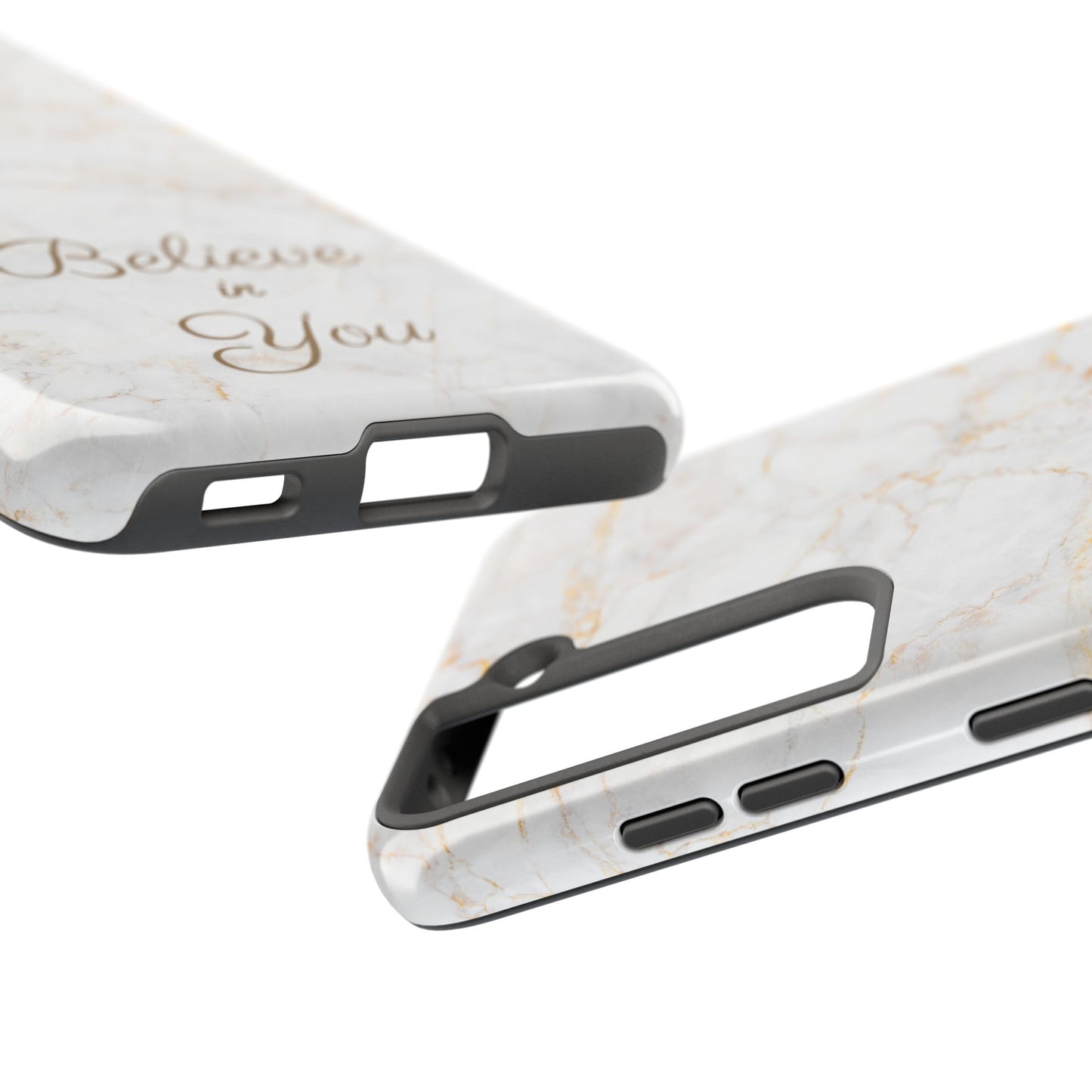 Elegant Motivational, Inspirational - Believe in You, Tough Phone Case