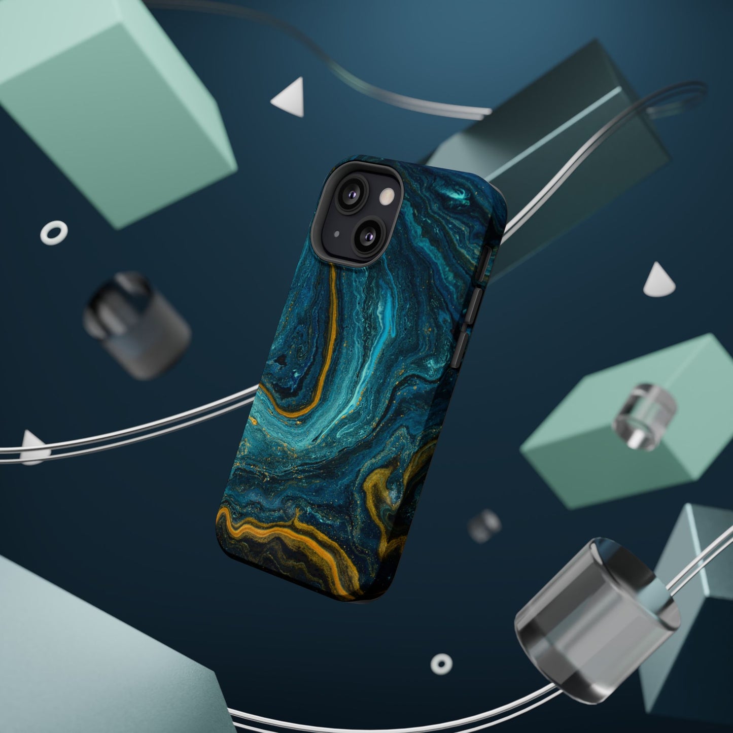 Marble Print MAGNETIC, Unique Tough Phone Case