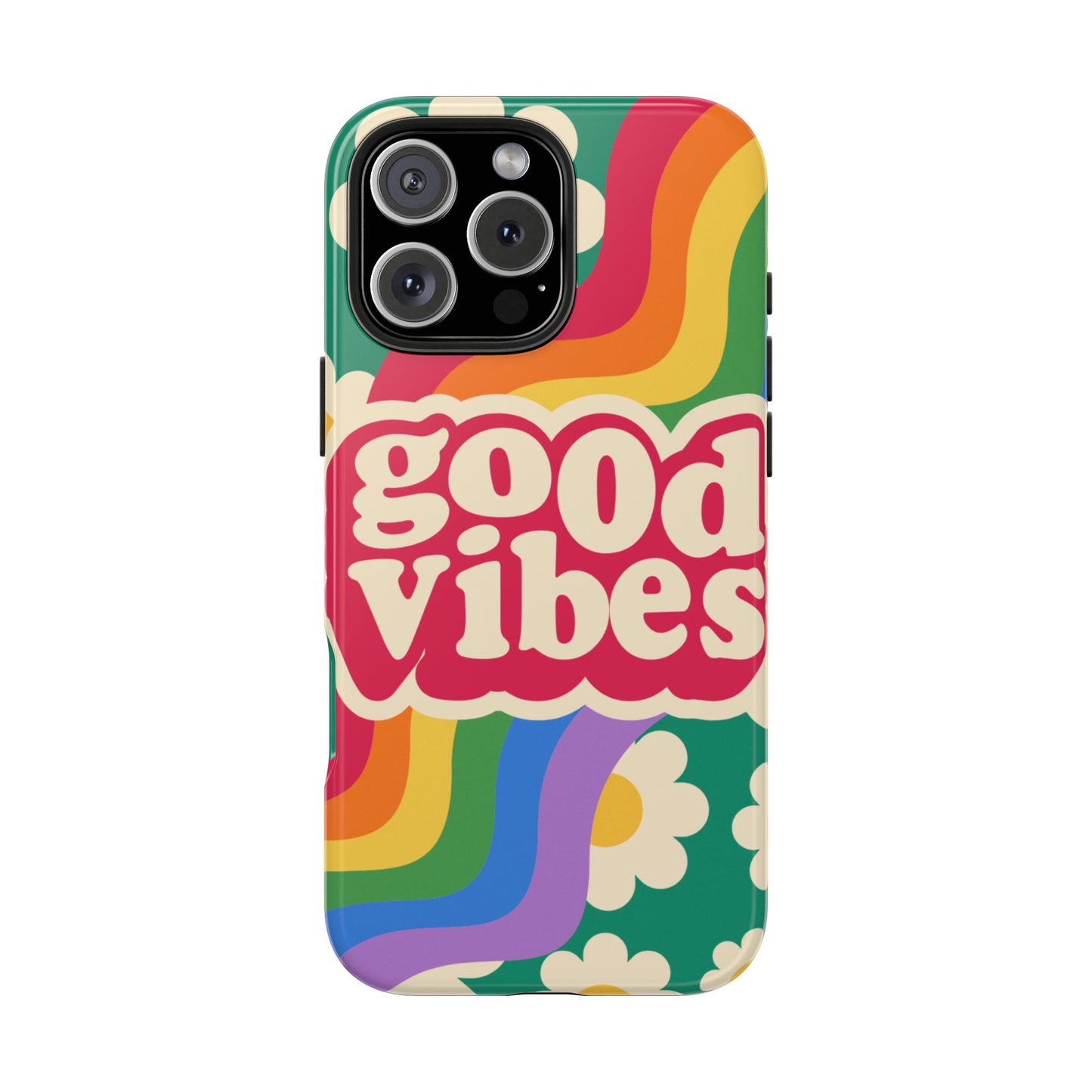 Good Vibes Tough Phone Cases, Colorful, Cheerful Phone Protection, Gifts for Friends