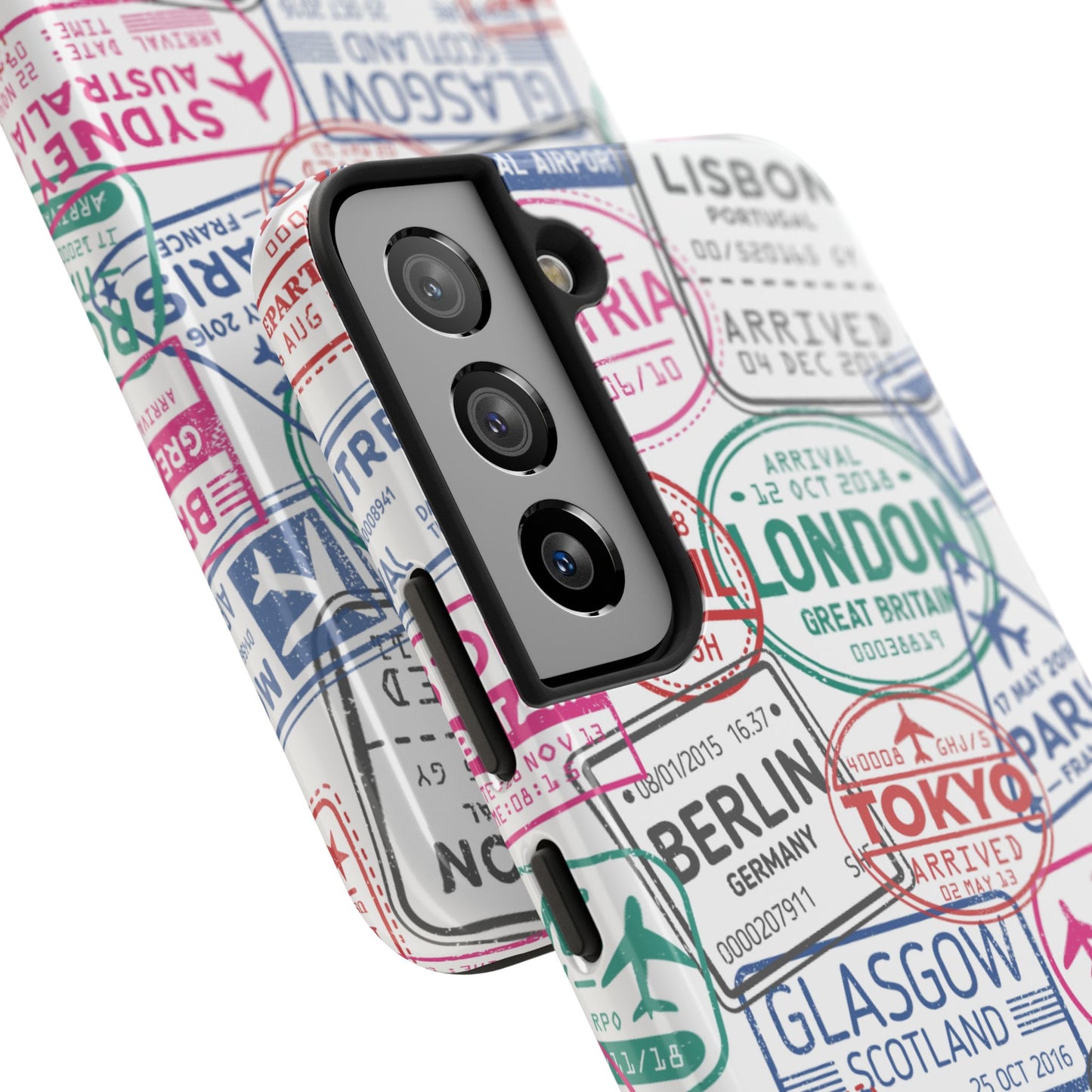 Travel-Inspired, Passport, Travelers, Adventure Stamp, Unique Phone Case