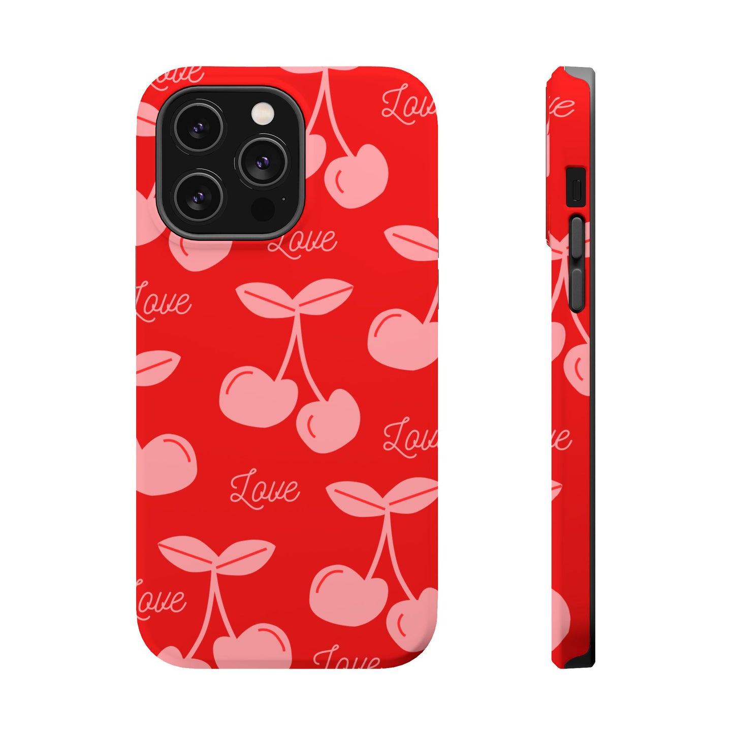 Cherry Love MAGNETIC Tough Cases, Cute Protection, Gift for Her, Valentine's Day