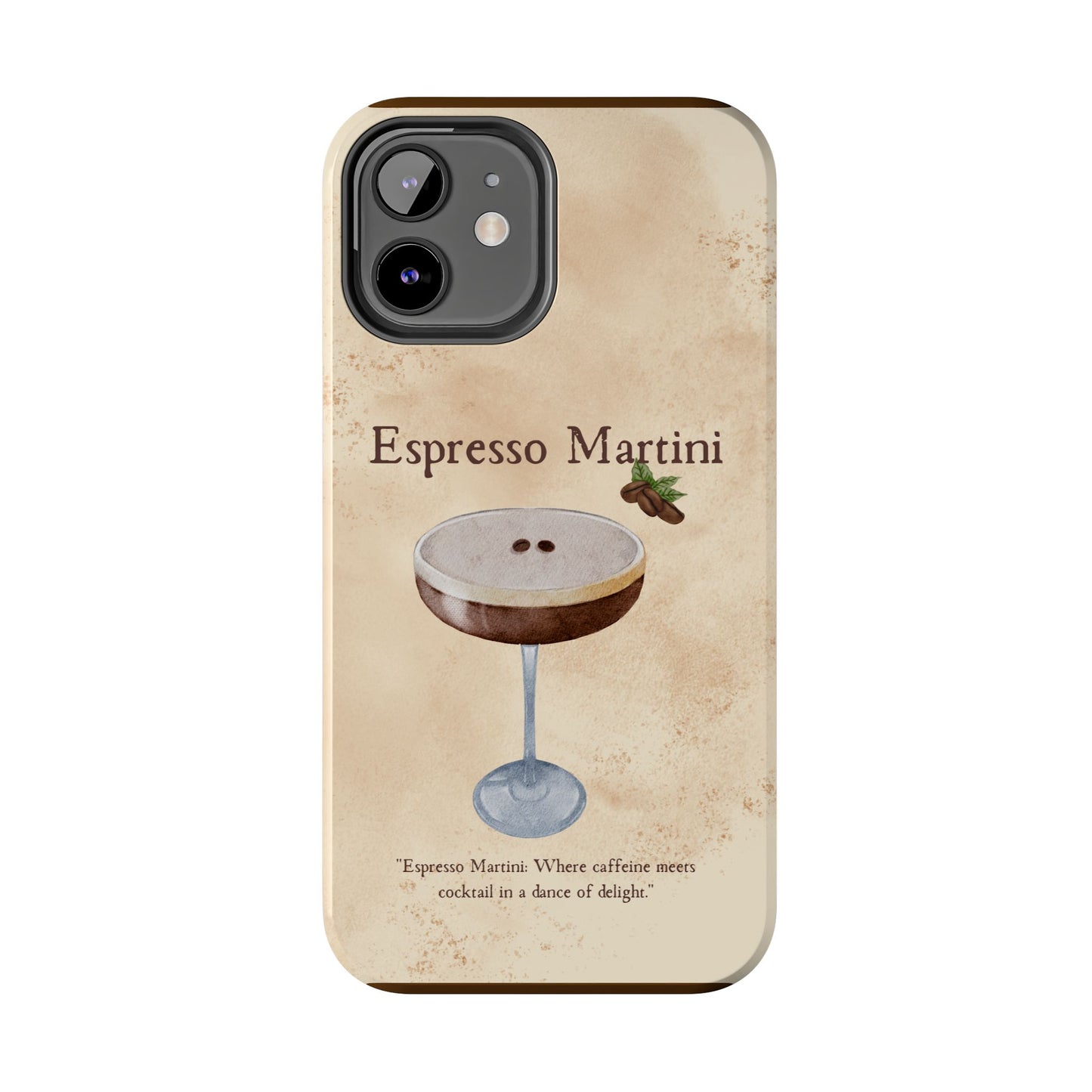 Espresso Martini Tough Phone Cases | Stylish Drink Design | Unique Gift for Cocktail Lovers | Perfect for Any Occasion