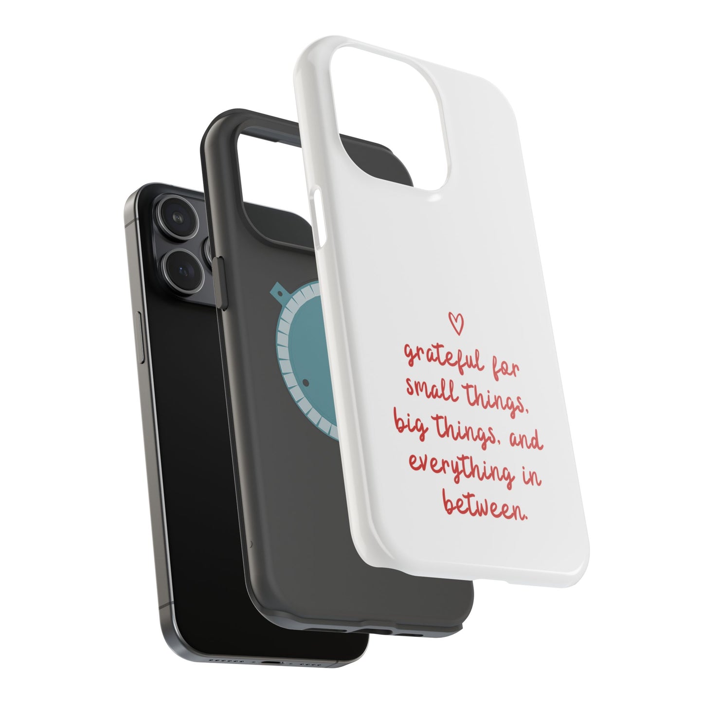 Grateful Small Things Magnetic Phone Case, Inspirational Phone Cover, Unique Gift, Everyday Reminder, Custom Tough Cases, Phone Protection