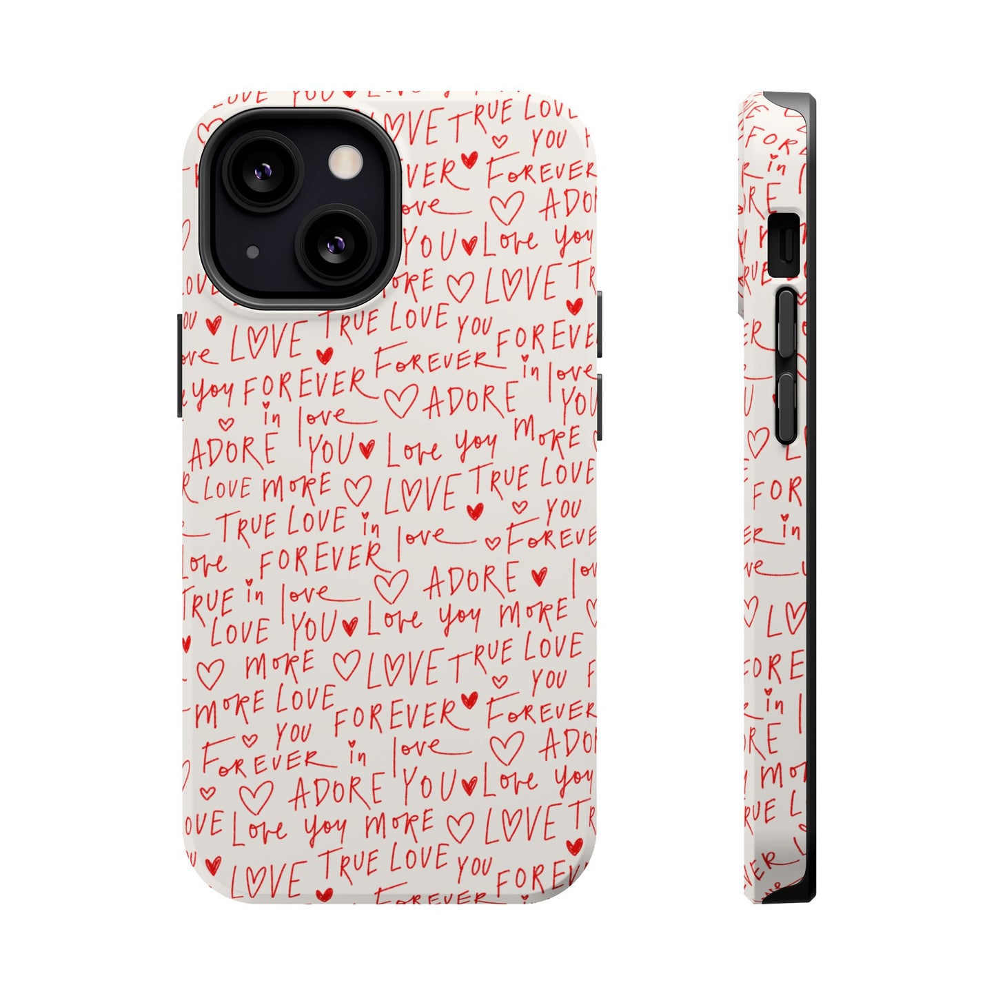 Love Hearts MAGNETIC Tough Case for iPhone, Cute Heart Design, Adore You Case, True Love Protection