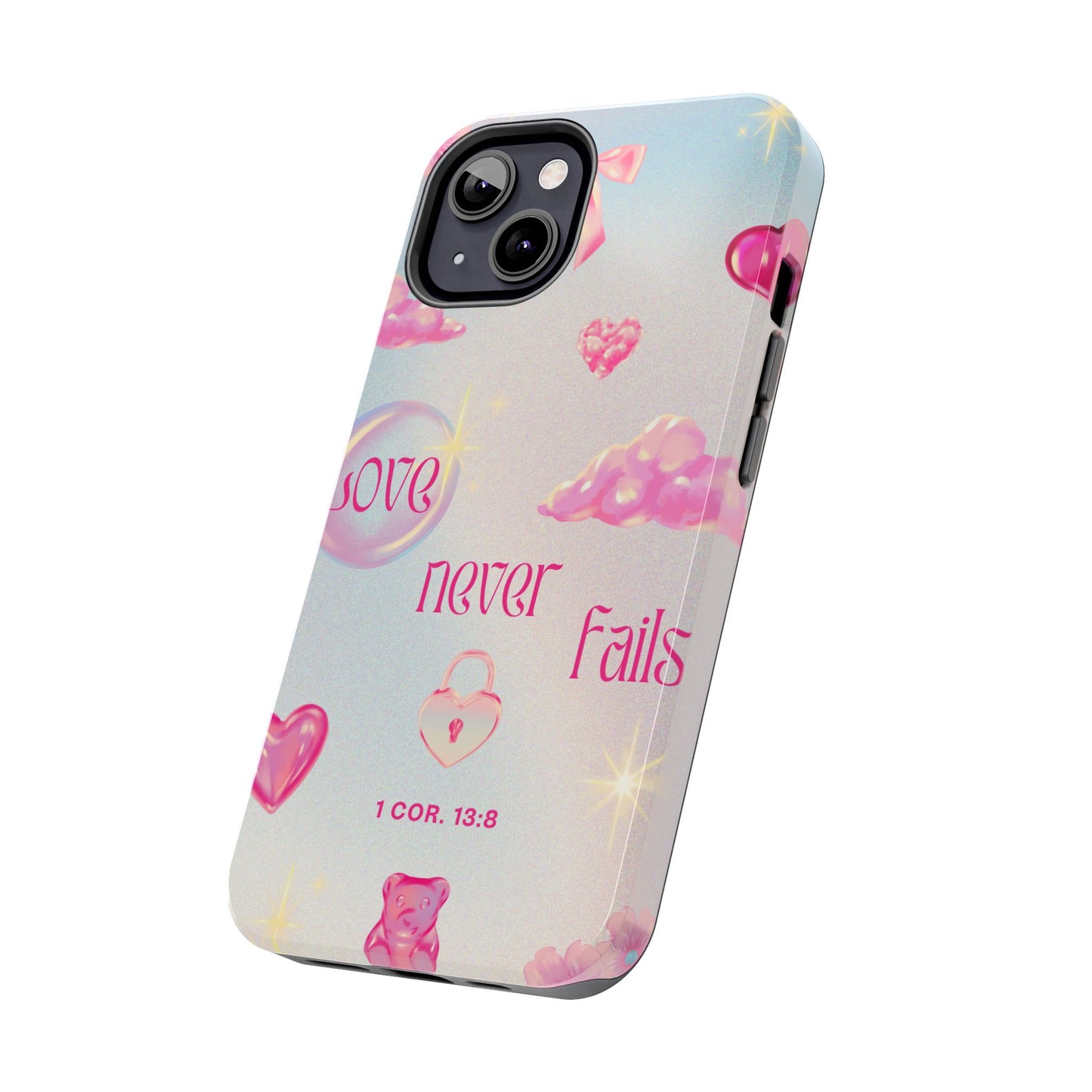 Love Never Fails Bible Verse Tough Phone Case