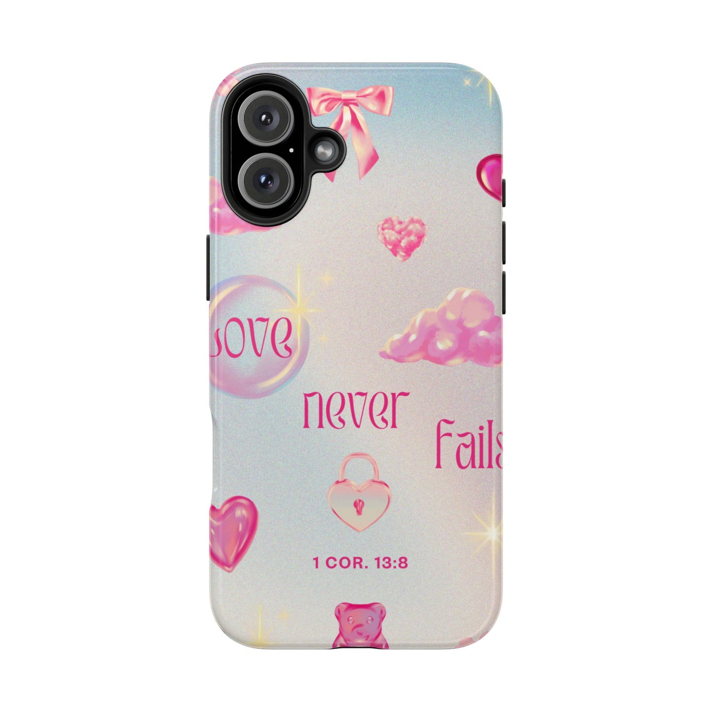 Love Never Fails Bible Verse Tough Phone Case