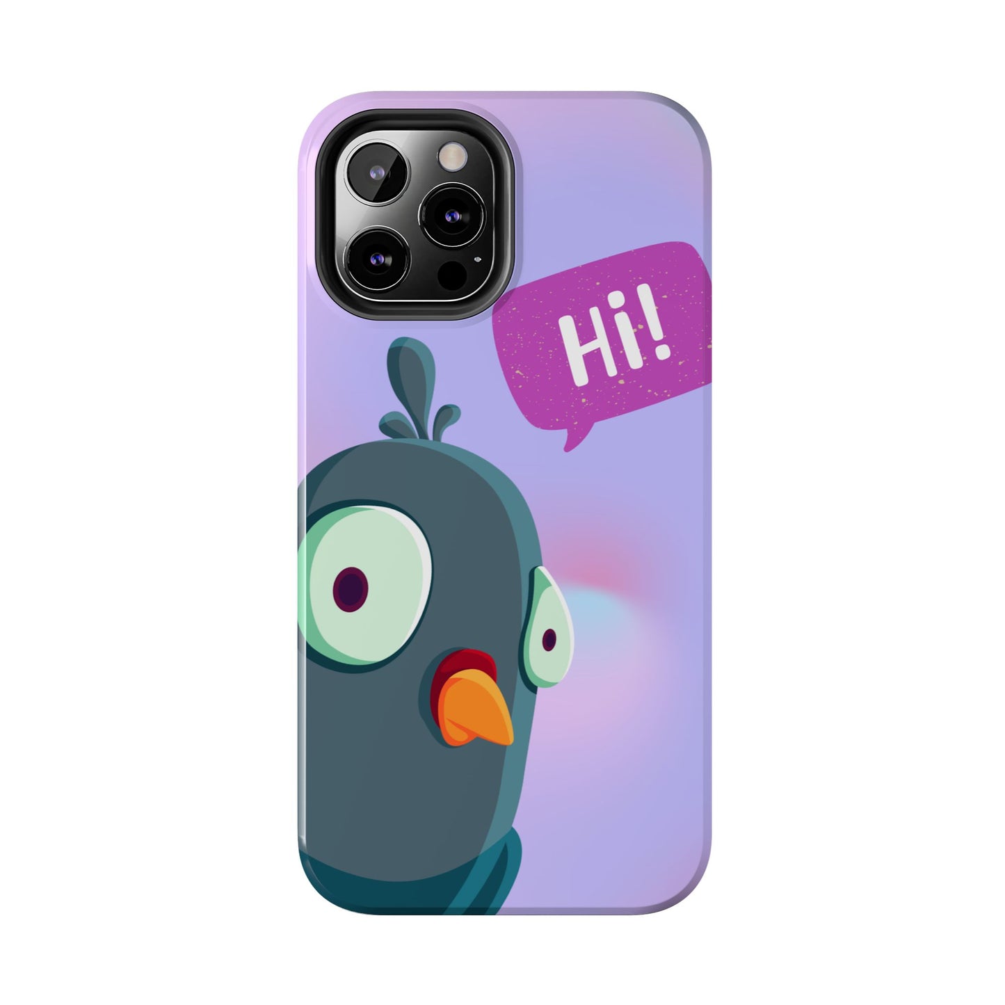 Colorful Cartoon Bird Tough Phone Case - Say Hi!