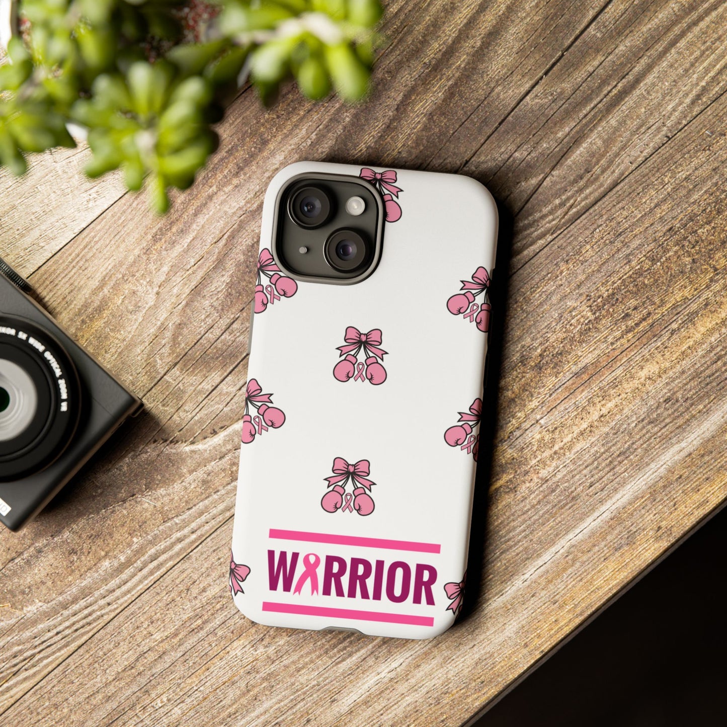 Phone Case - Pink Warrior Cancer Awareness Gift for Breast Cancer Survivor for Iphone