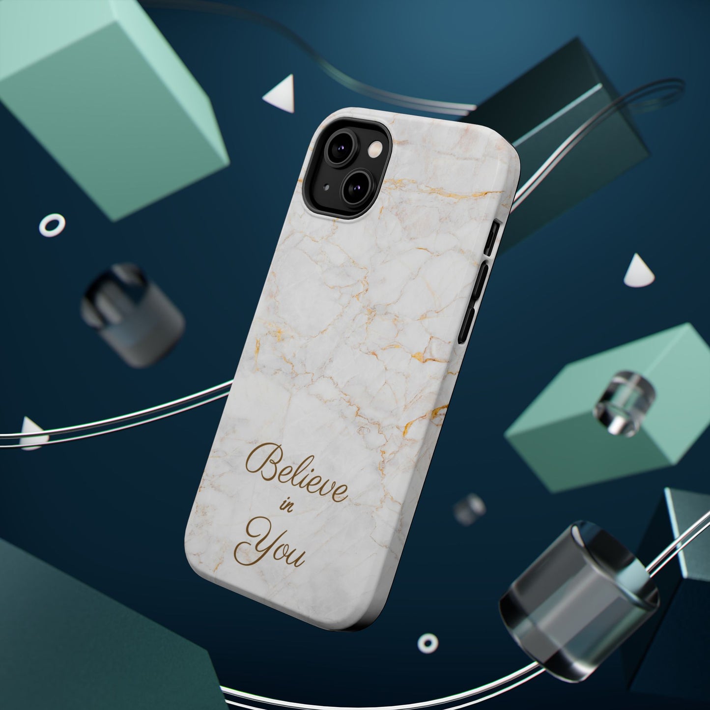 Elegant Motivational, Inspirational - Believe in You, Tough MAGNETIC Phone Case