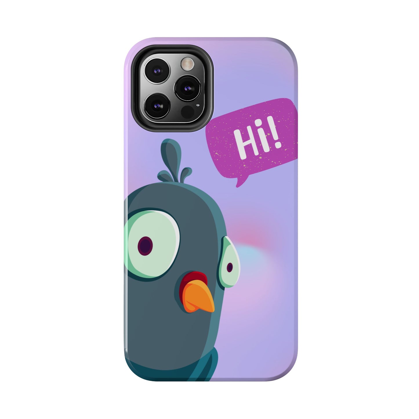Colorful Cartoon Bird Tough Phone Case - Say Hi!