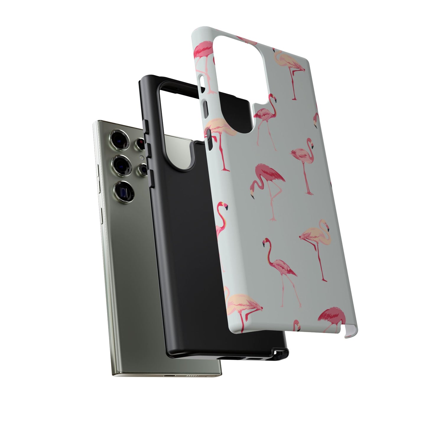 Stylish Flamingo, Summer Vibes Tough Phone Case for Samsung