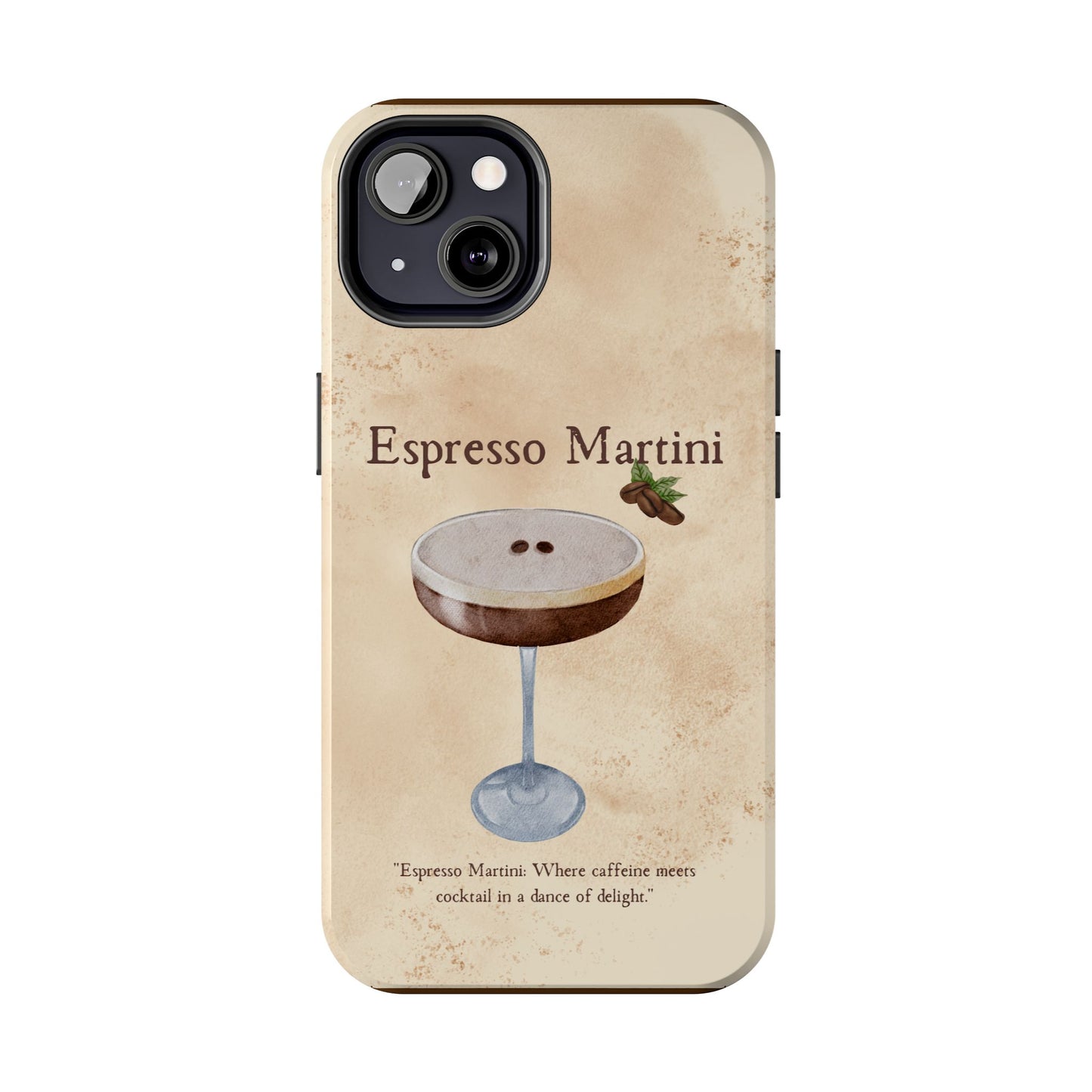Espresso Martini Tough Phone Cases | Stylish Drink Design | Unique Gift for Cocktail Lovers | Perfect for Any Occasion