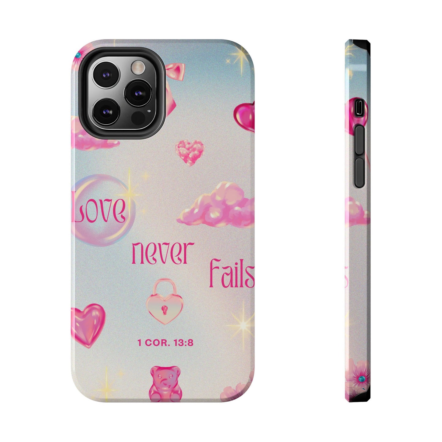 Love Never Fails Bible Verse Tough Phone Case