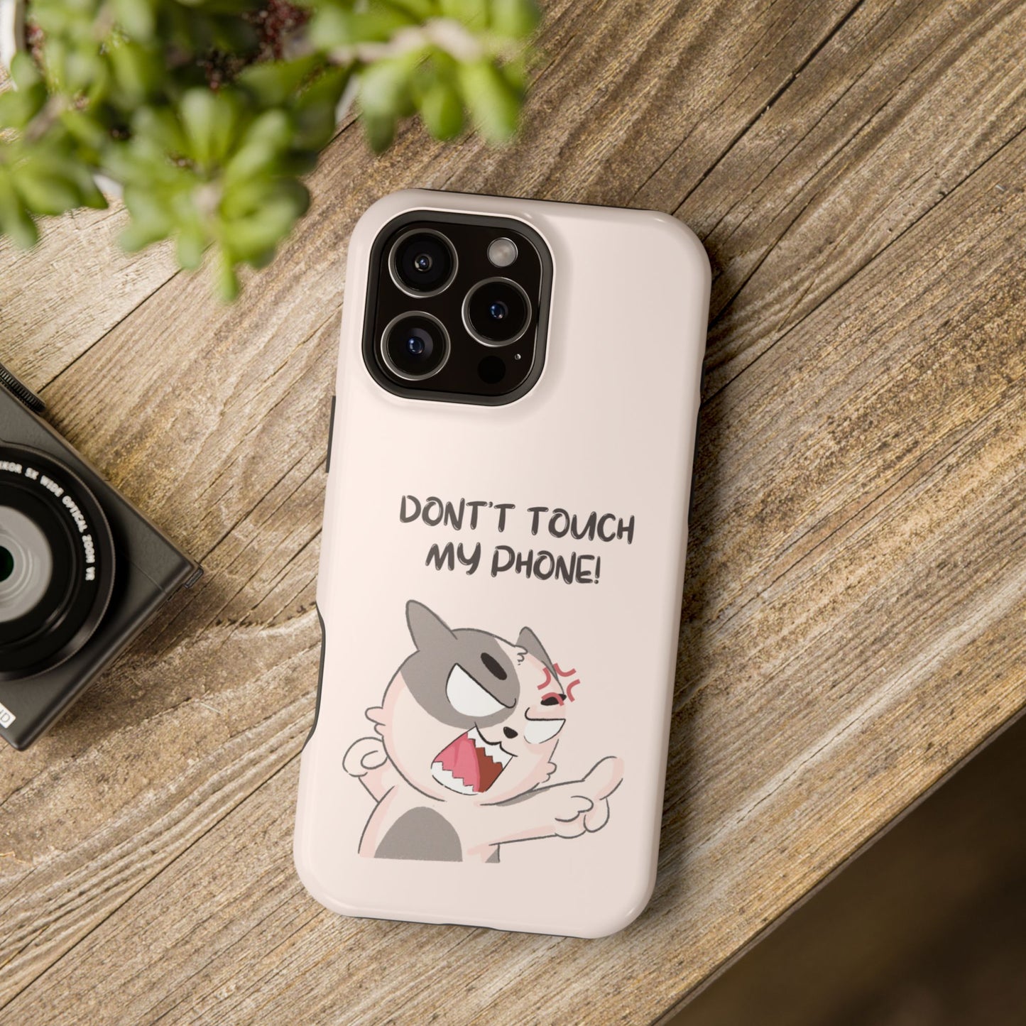 Funny Cat - Don't Touch My Phone! Tough MAGNETIC Phone Case